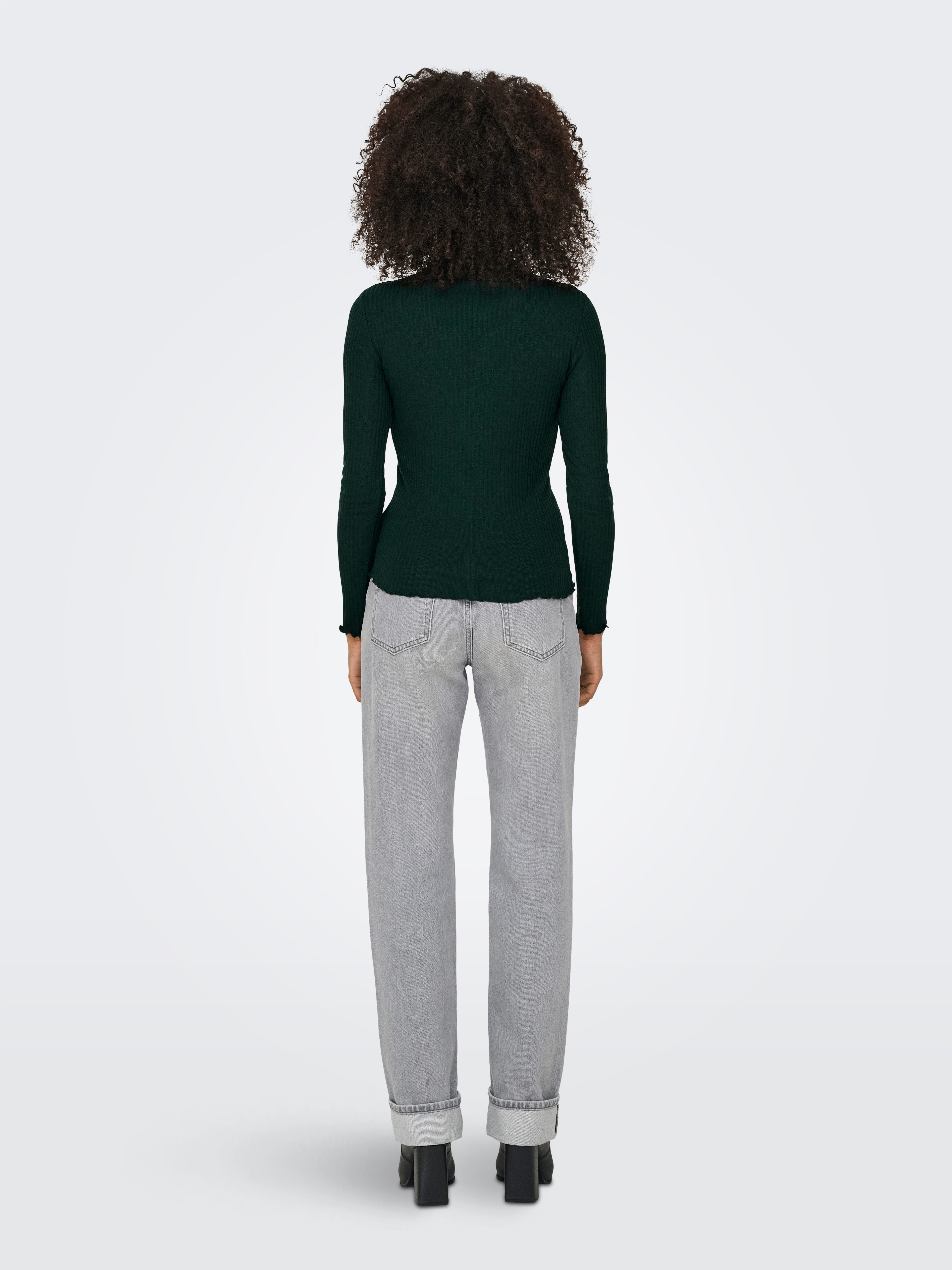 Only Shirt met lange mouwen ONLEMMA L/S HIGH NECK TOP