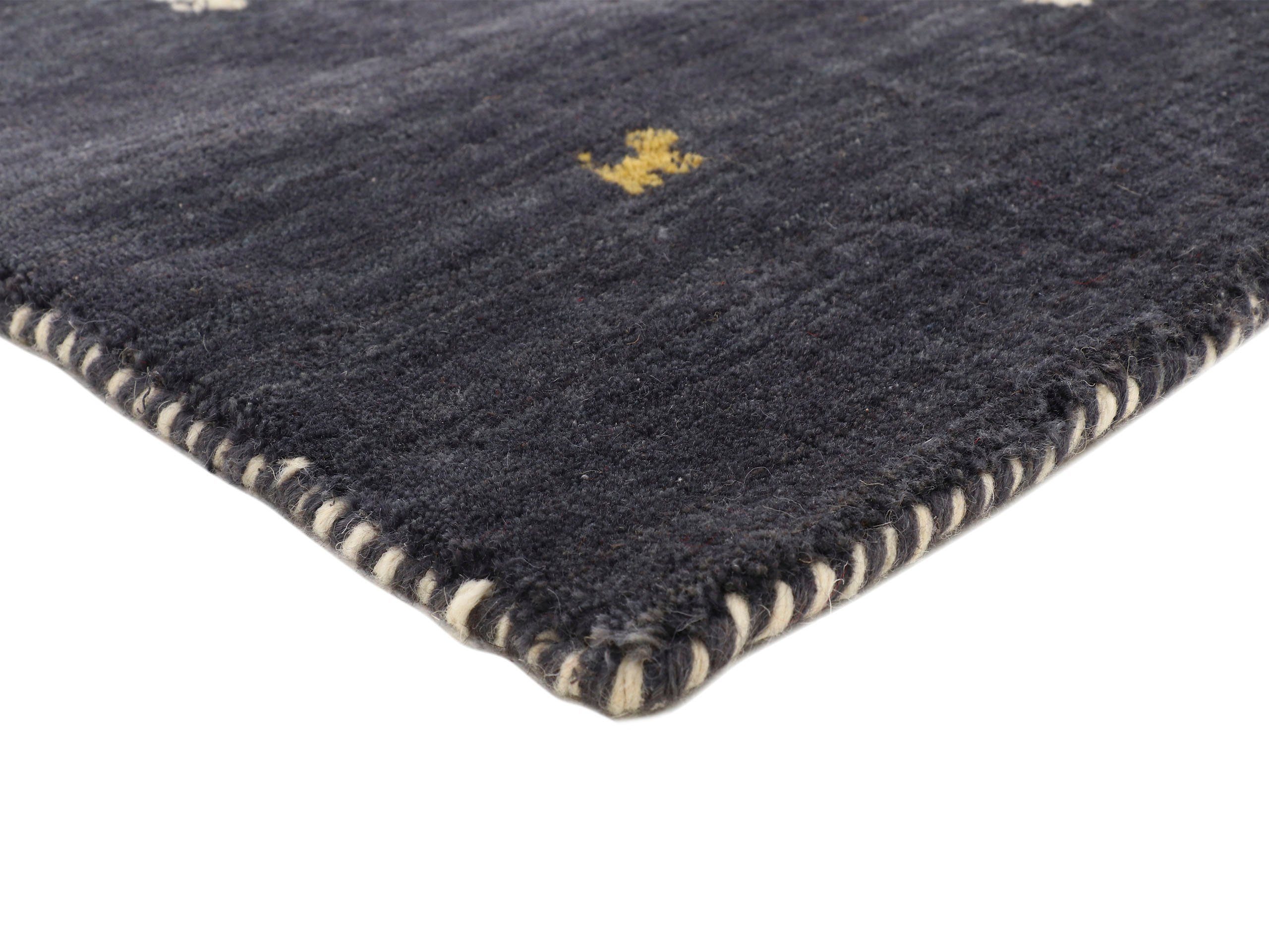 carpetfine Wollen kleed Gabbeh Uni, ook als loper verkrijgbaar