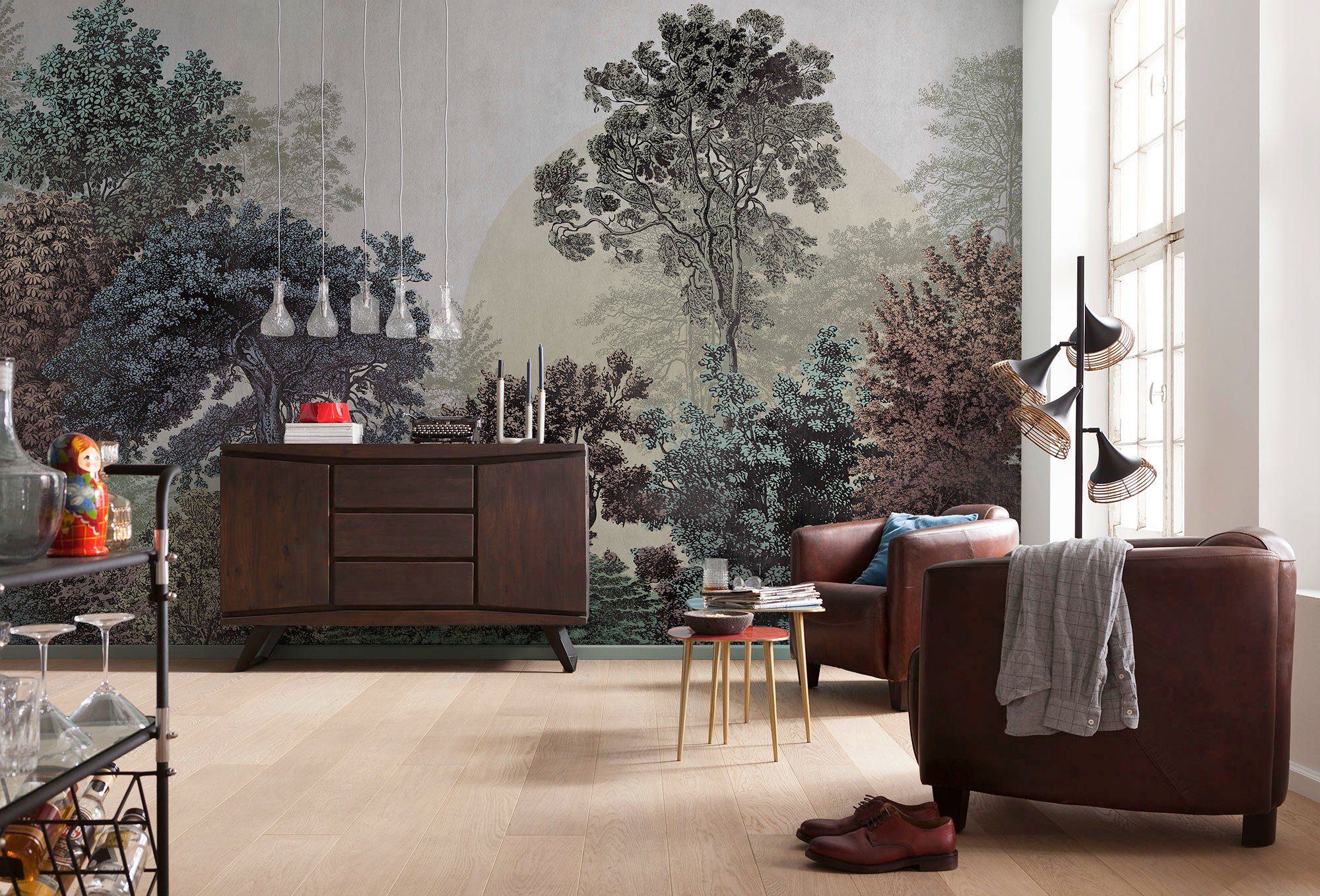 Komar Vliesbehang Digitale print vlies - Bois Brumeux - Afmeting 400 x 250 cm (1 stuk)