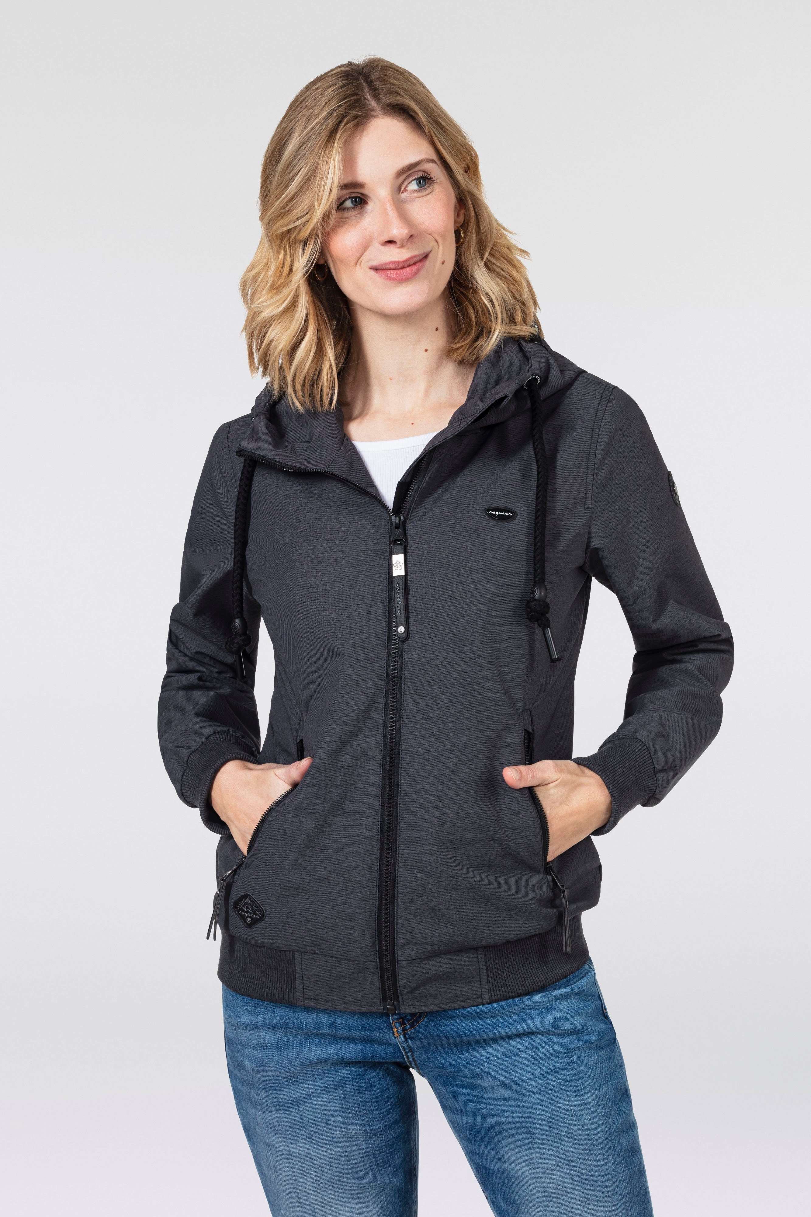 Ragwear Functioneel jack NUGGIE OMBRE O Tussenjas van waterafstotend materiaal dames functionele jassen maat S (36) grijs