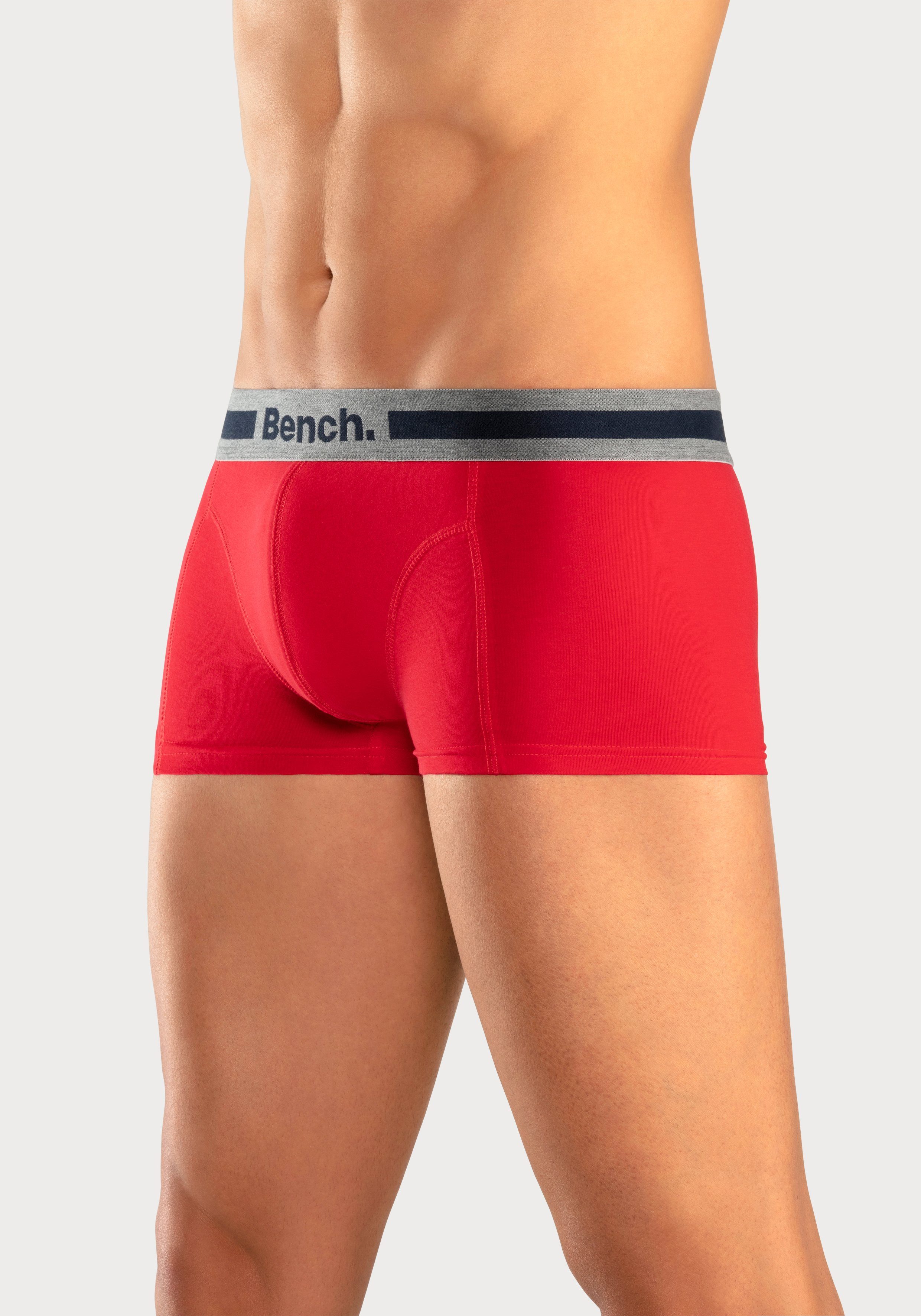 Bench. Hipster strak zittende boxershorts van katoenmix (set, 4 stuks)