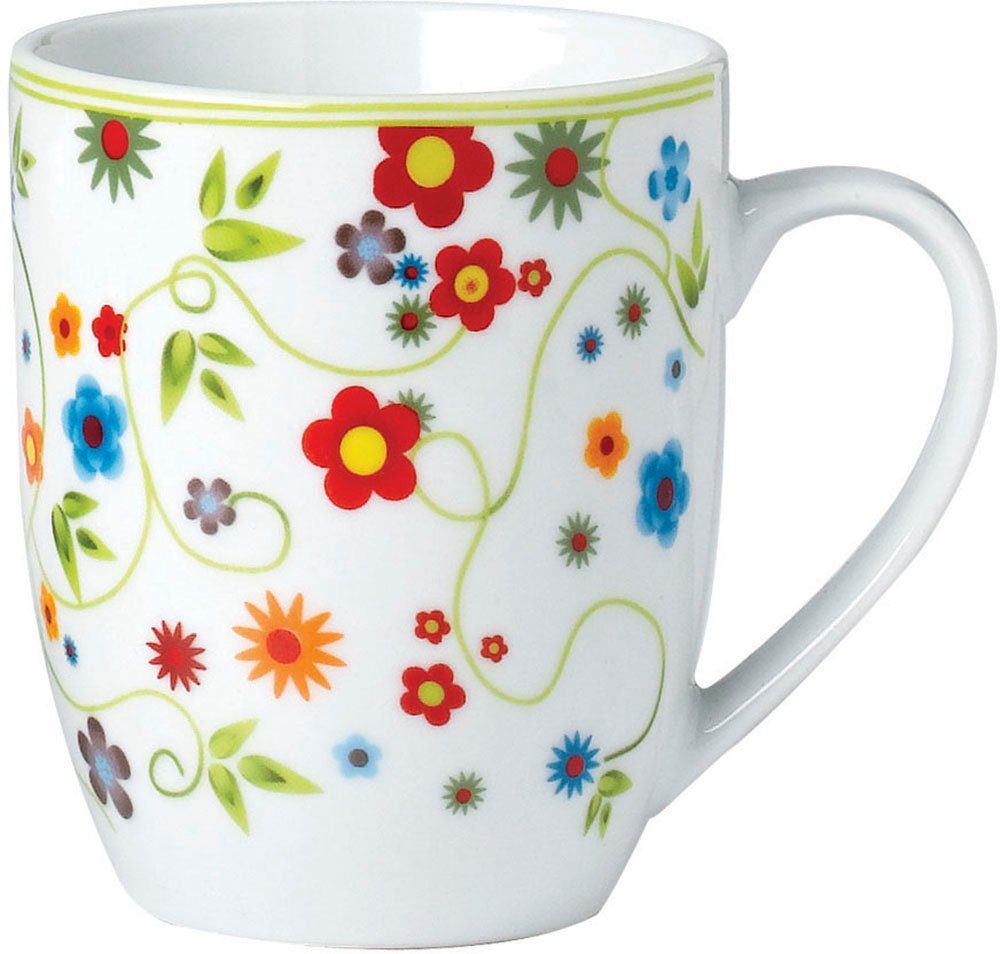 van Well Beker Vario Flower vaatwasmachine- en magnetronbestendig(set, 6-delig)