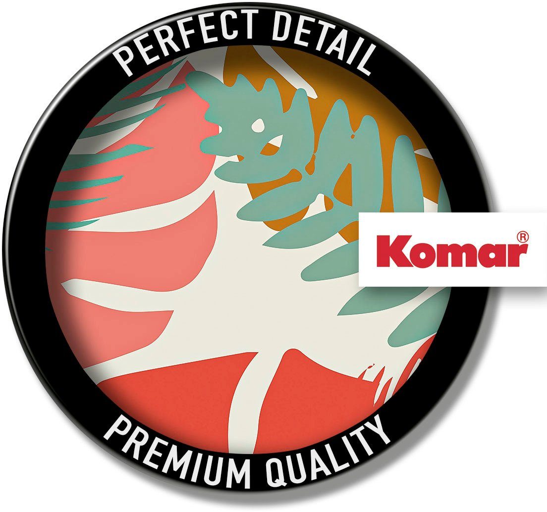 Komar Wanddecoratie Winter Tropics Black Panther Plants Wanddecoratie voor de kinderkamer - zonder lijst (1 stuk)