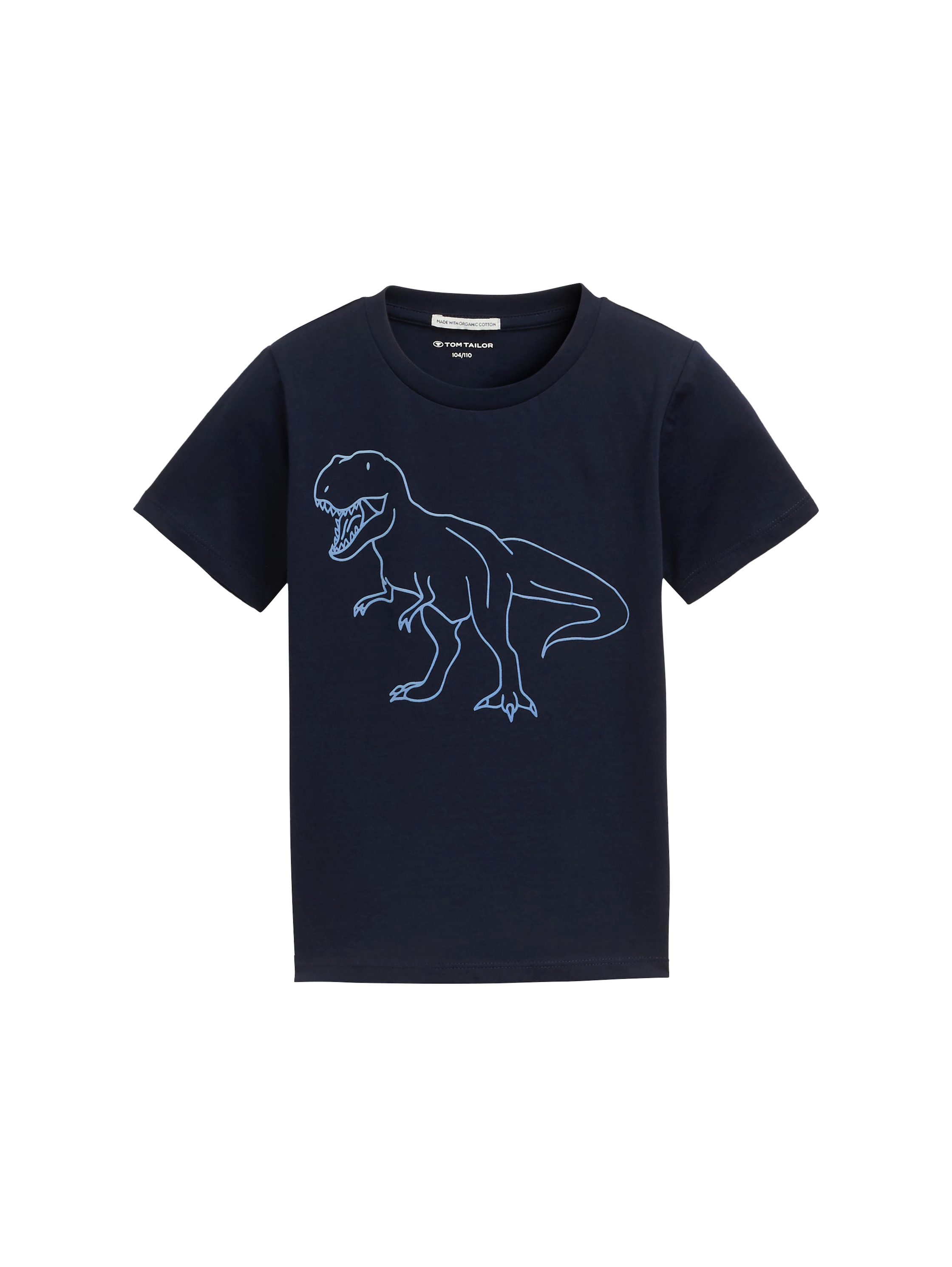 Tom Tailor T-shirt met in het donker oplichtende print jongens t-shirts maat 116/122 blauw