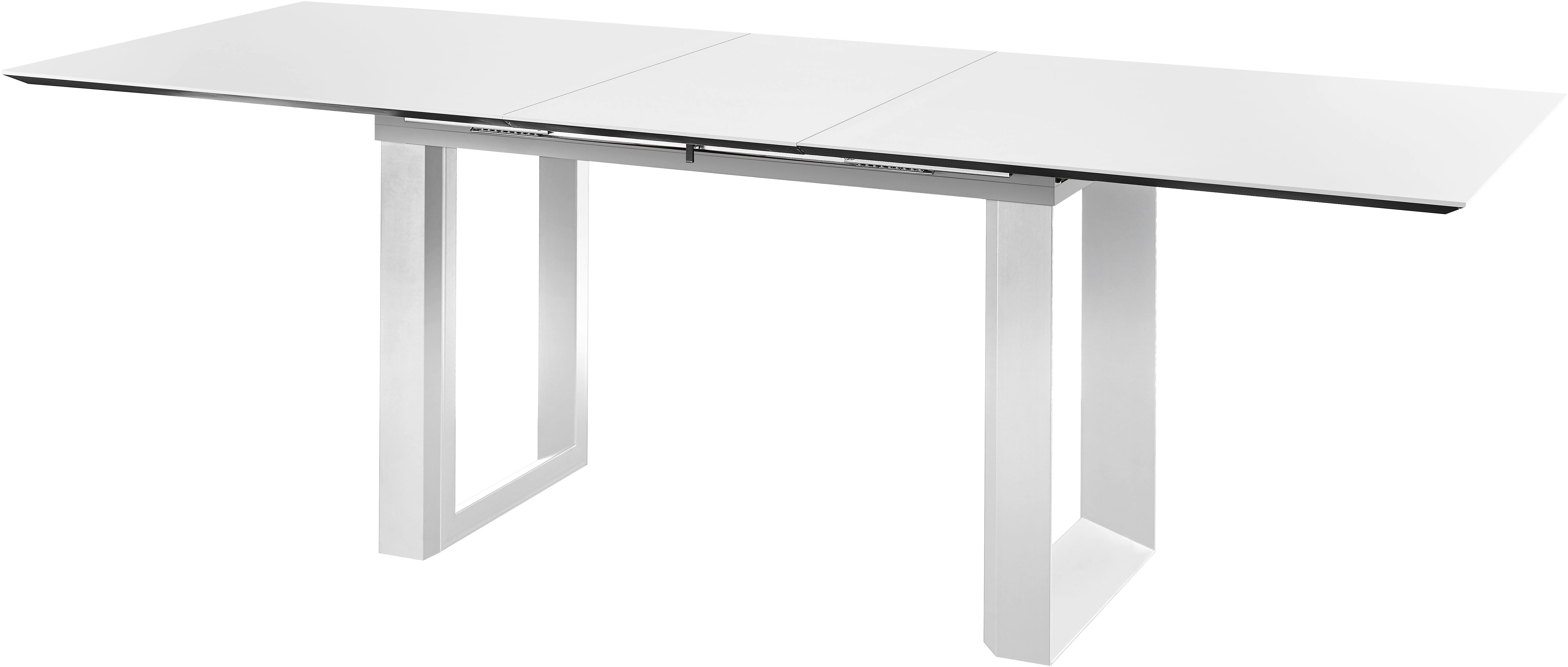 set one by Musterring Eettafel New Atlanta Rechthoekig blad met Zwitserse rand, uitschuifbaar, onderstel in U-vorm