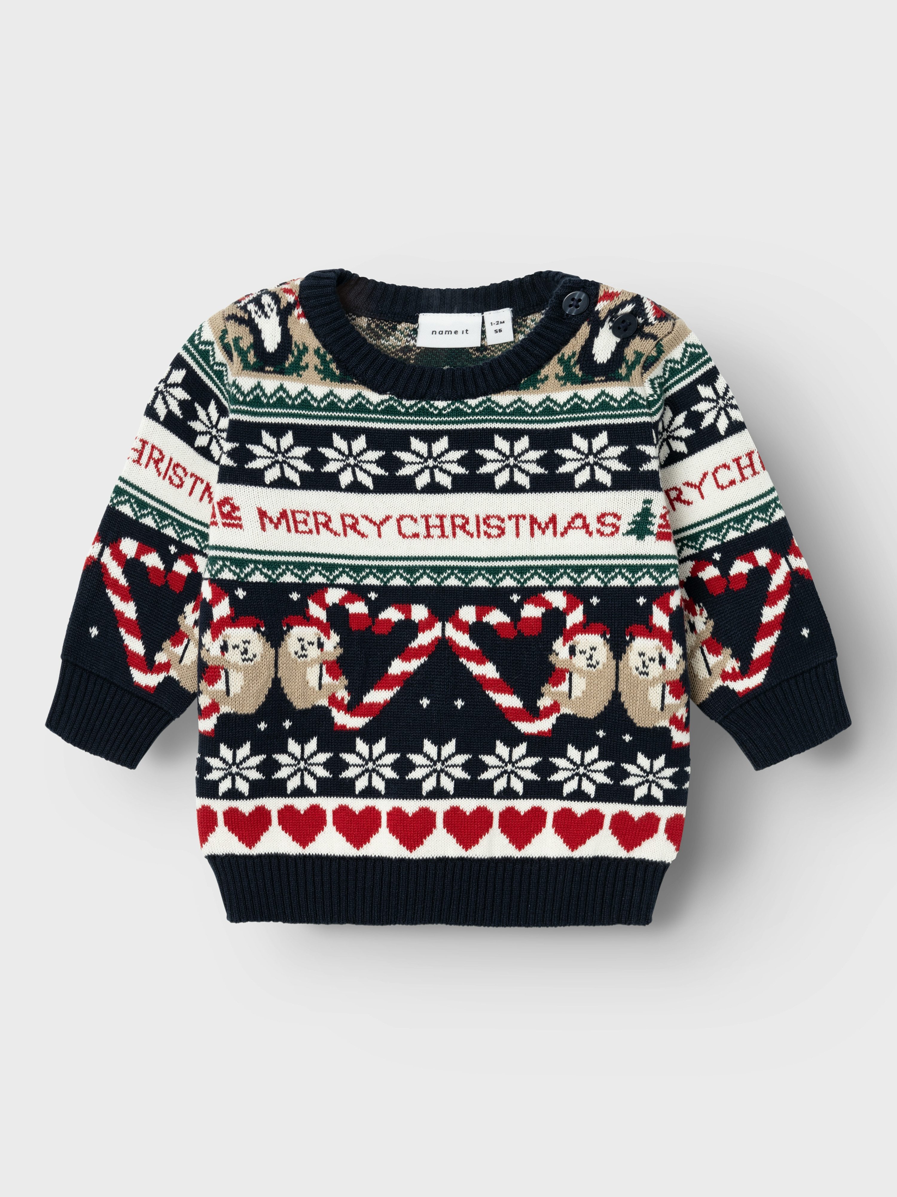 Name It Kersttrui NBNRILLE LS KNIT