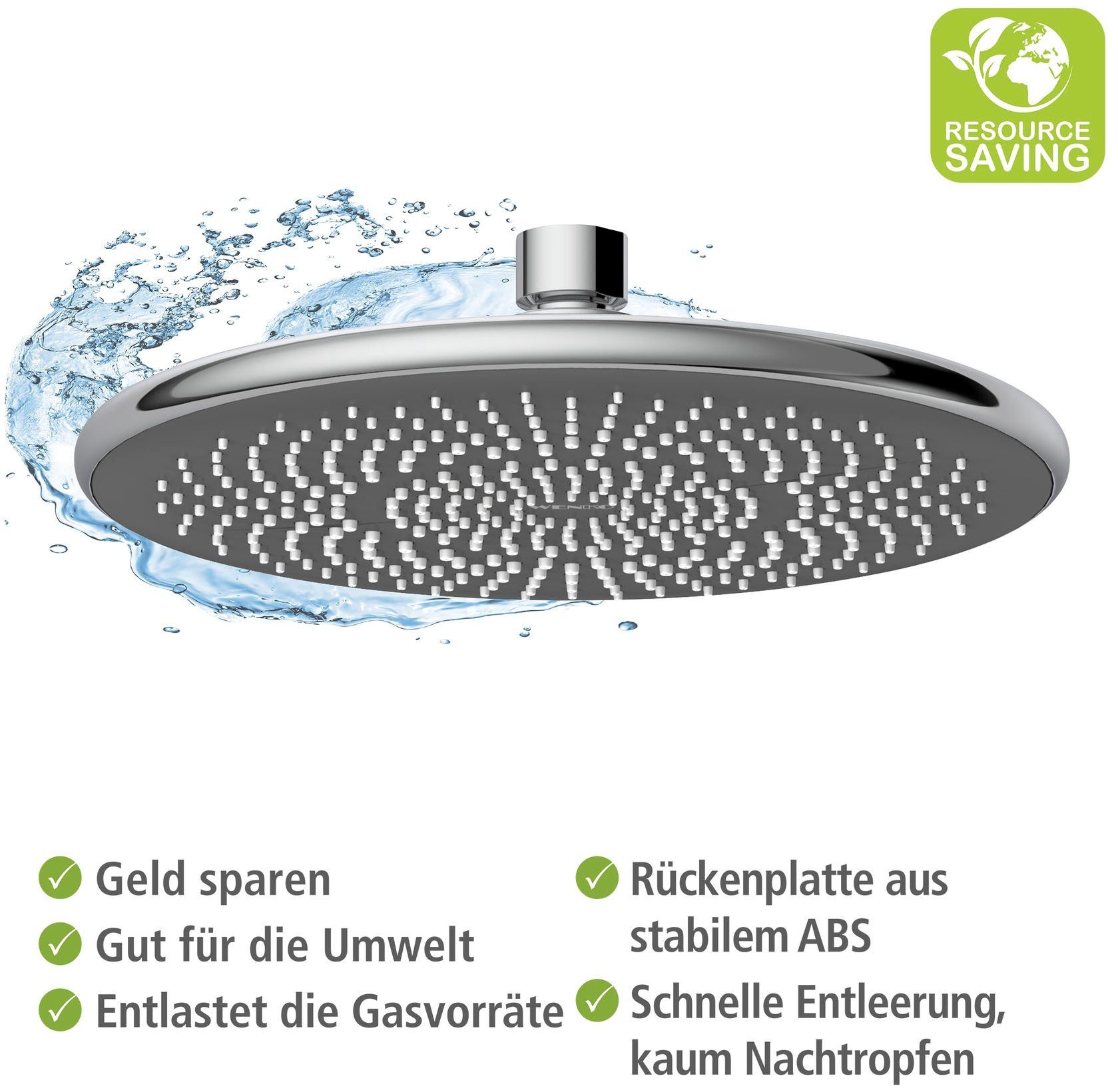WENKO Regendouchekop Watersaving (1-delig)