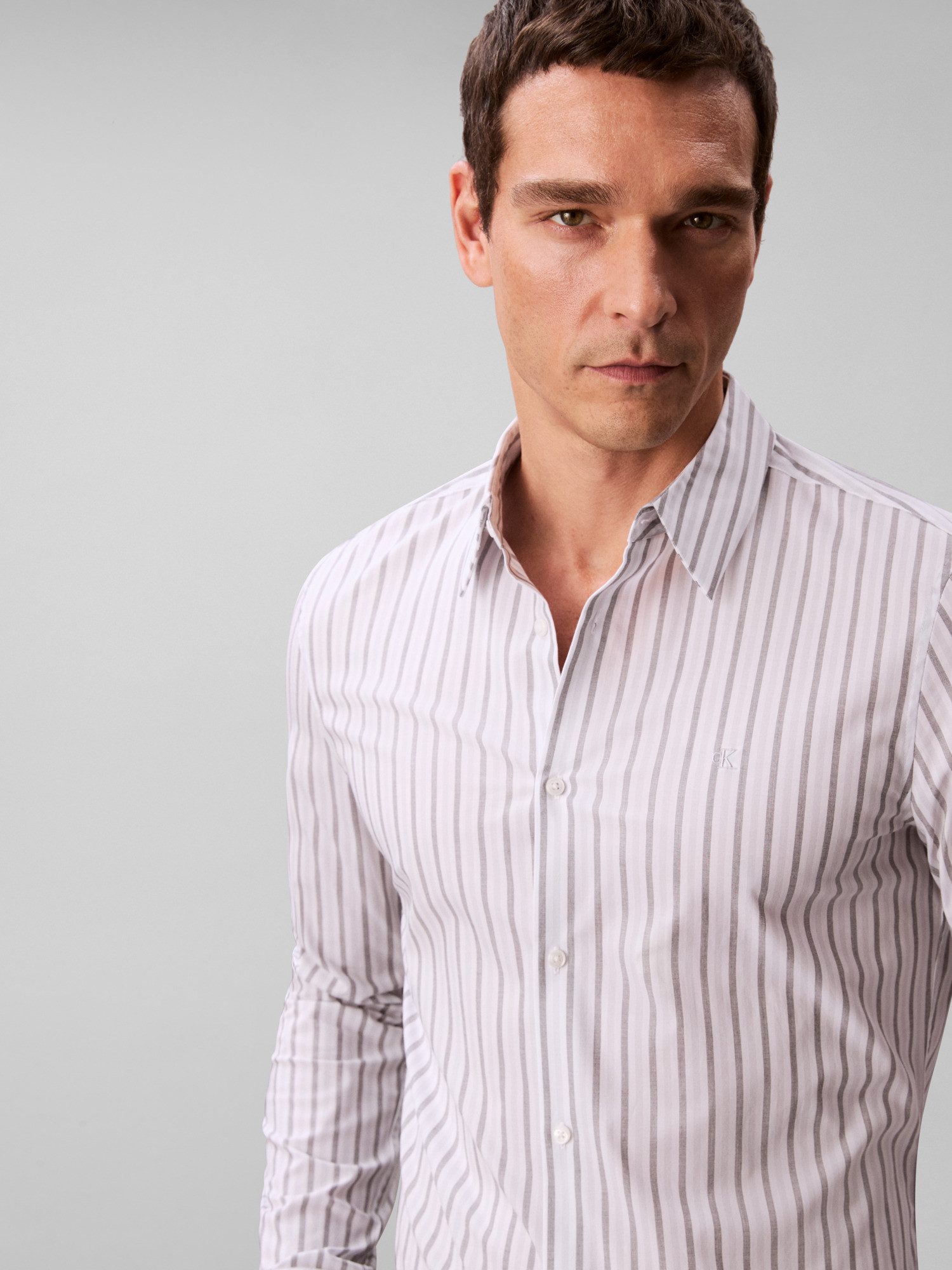 Calvin Klein Businessoverhemd LS MULTI STRIPE STRETCH SLIM SHI