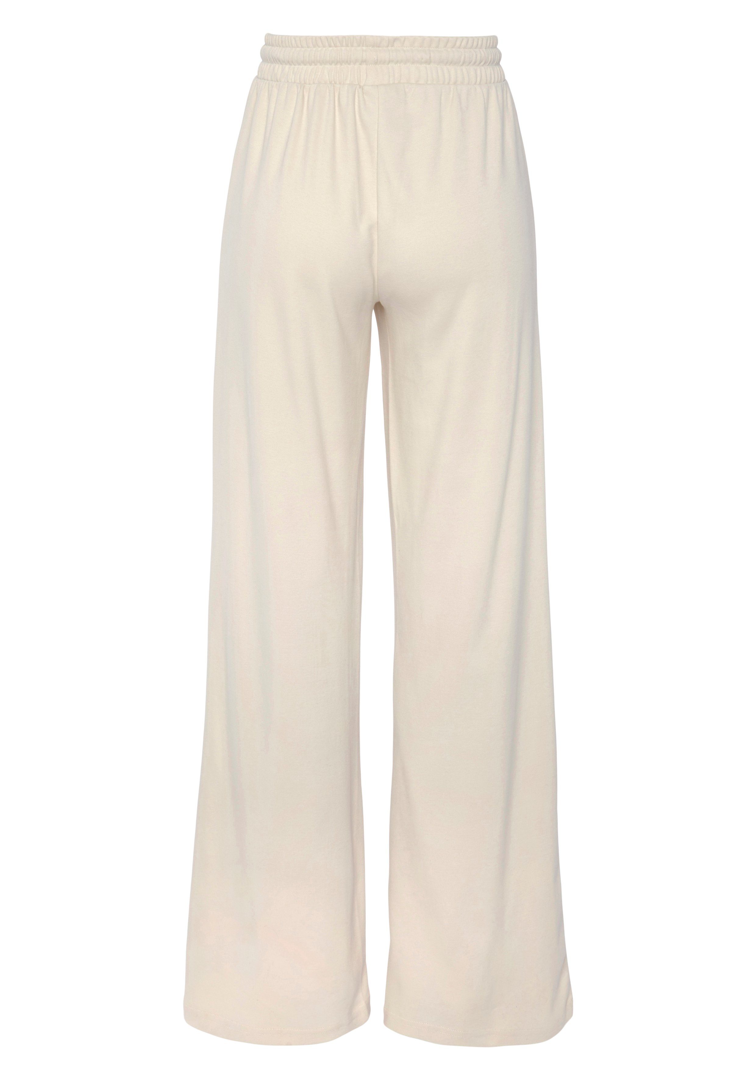 Lascana Sweatbroek -Loungebroek met uitlopende pijpen, loungewear