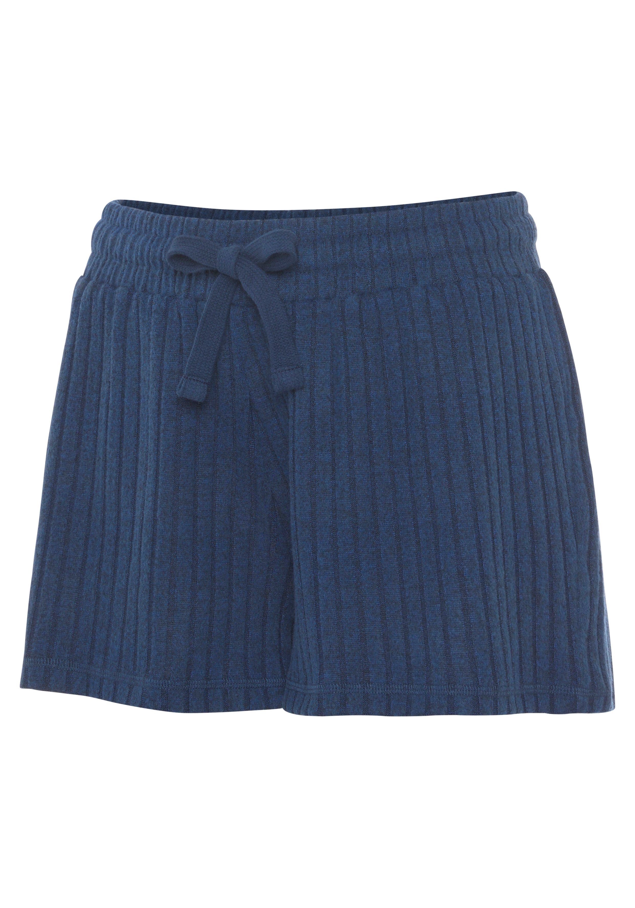 Lascana Short - Lounge shorts gemêleerd Lounge-/brei shorts gemêleerd met bindkoord, loungewear