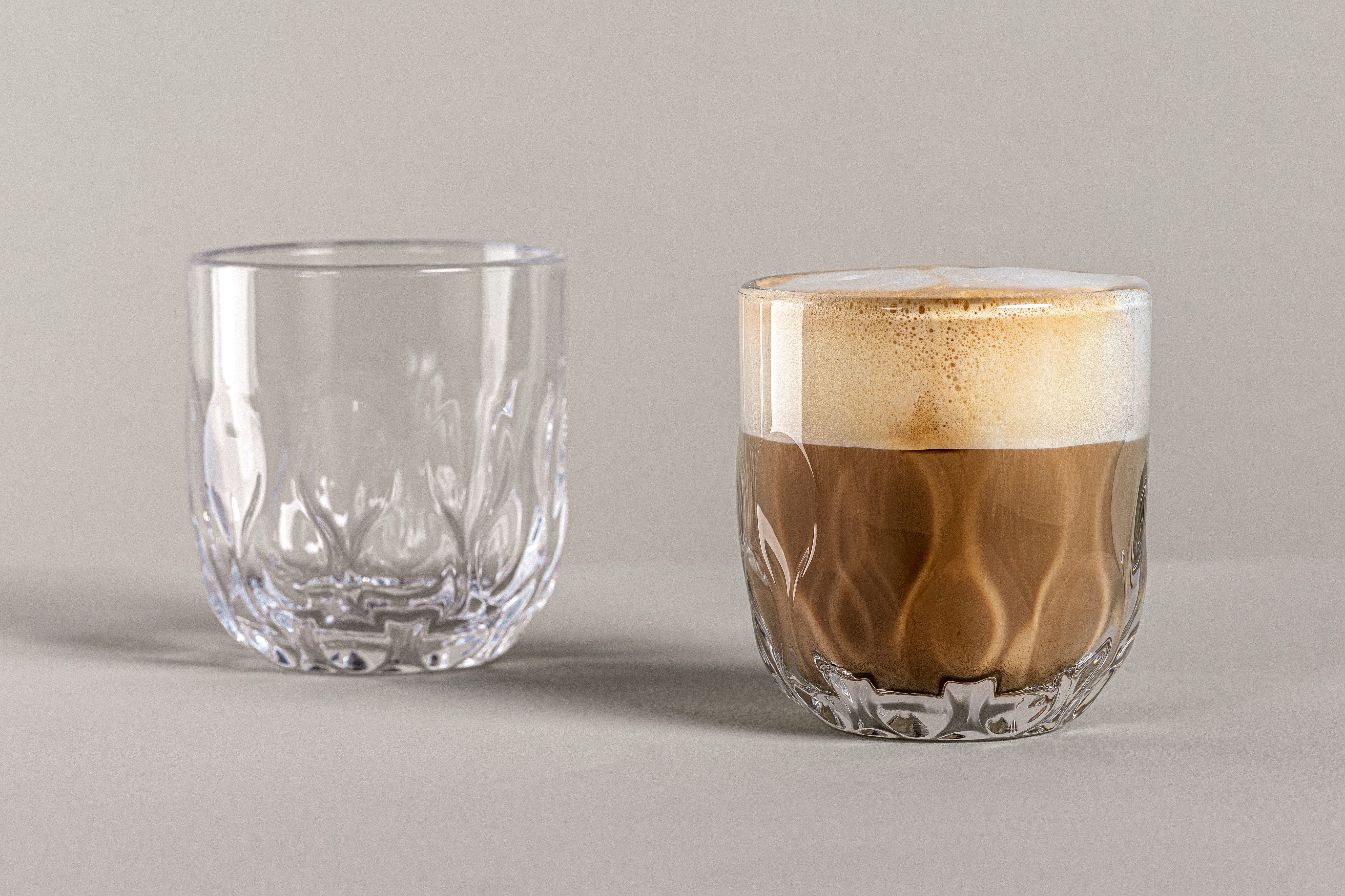 LEONARDO Glazenset Kaffee-Glas GOCCE, 220 ml, 6er-Set (set)
