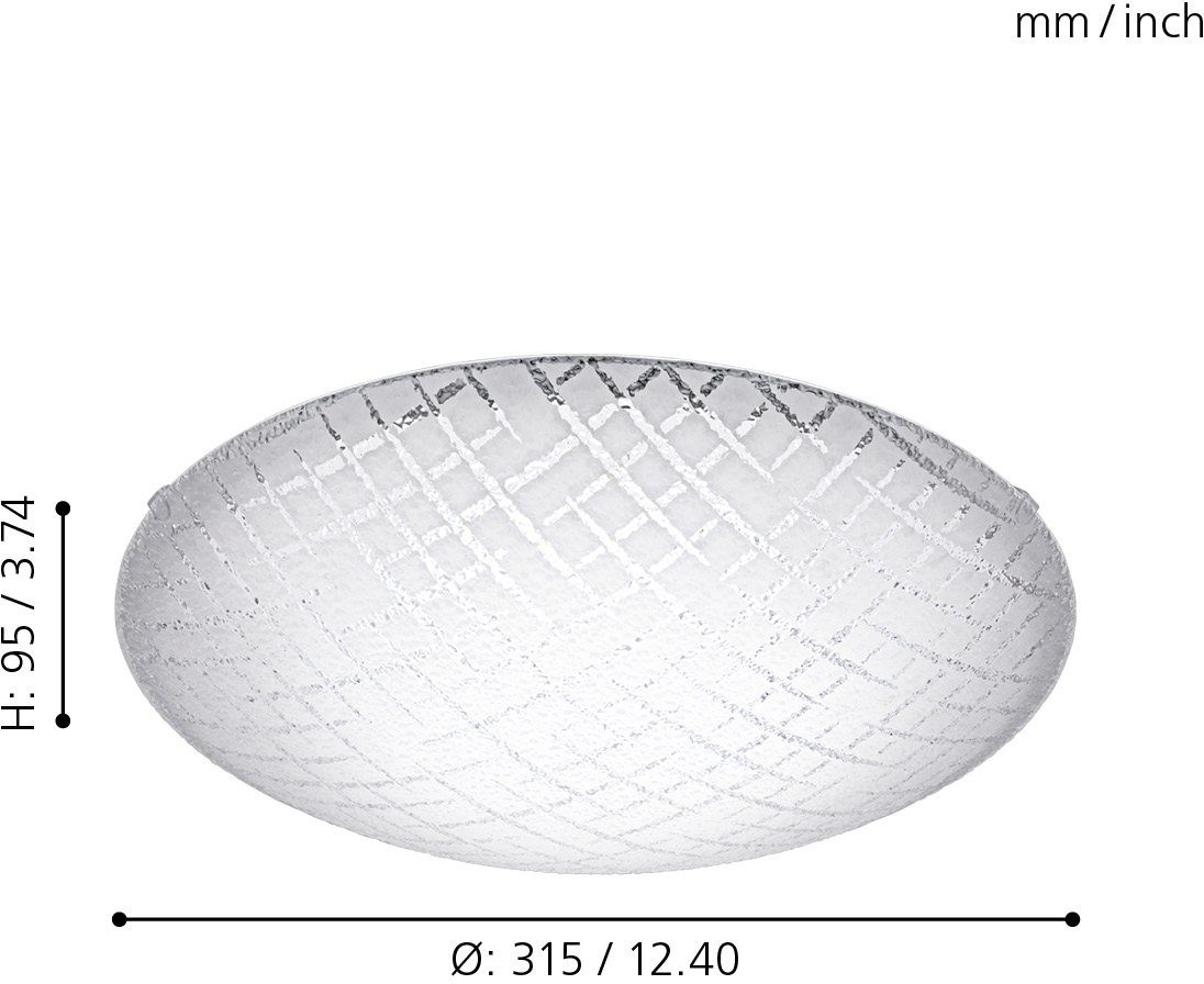 EGLO Plafondlamp RICONTO 1 Led verwisselbaar (1 stuk)
