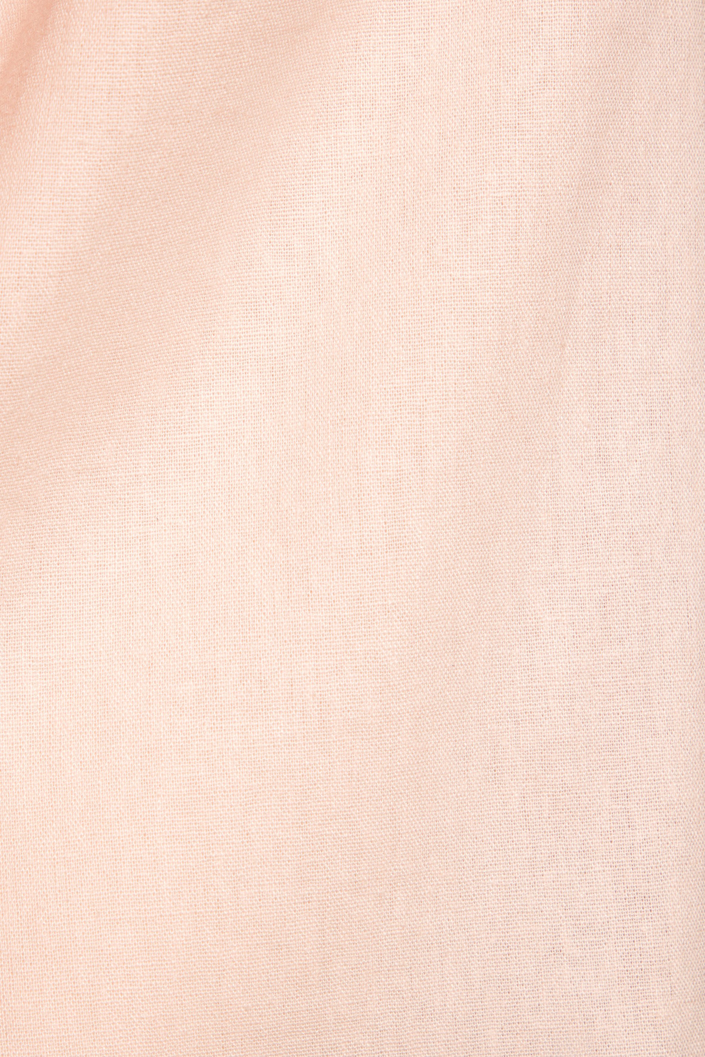 Buffalo Overhemdblouse met linnenpercentage, luchtige lange blouse met overhemdkraag