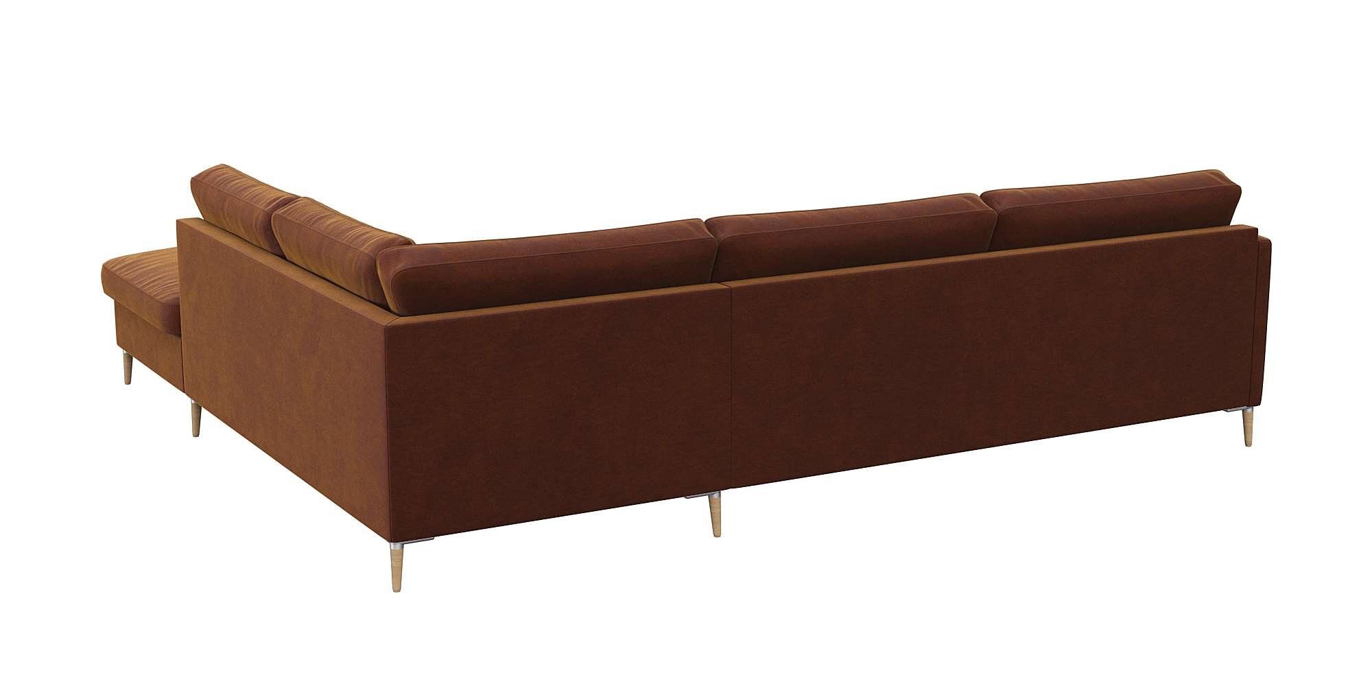 FLEXLUX Hoekbank Fiore, super zitcomfort door koudschuim in de zitting, L-vorm