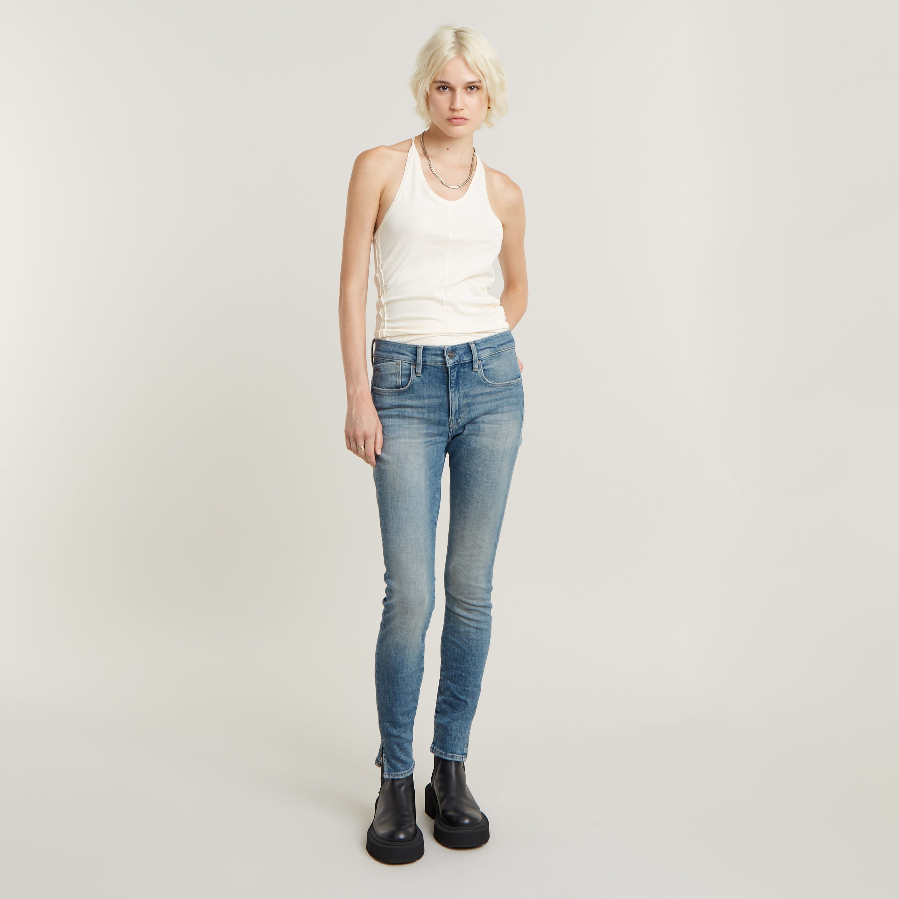 G-Star RAW Skinny fit jeans Lhana Skinny Jeans met wellnessfactor door het stretchaandeel