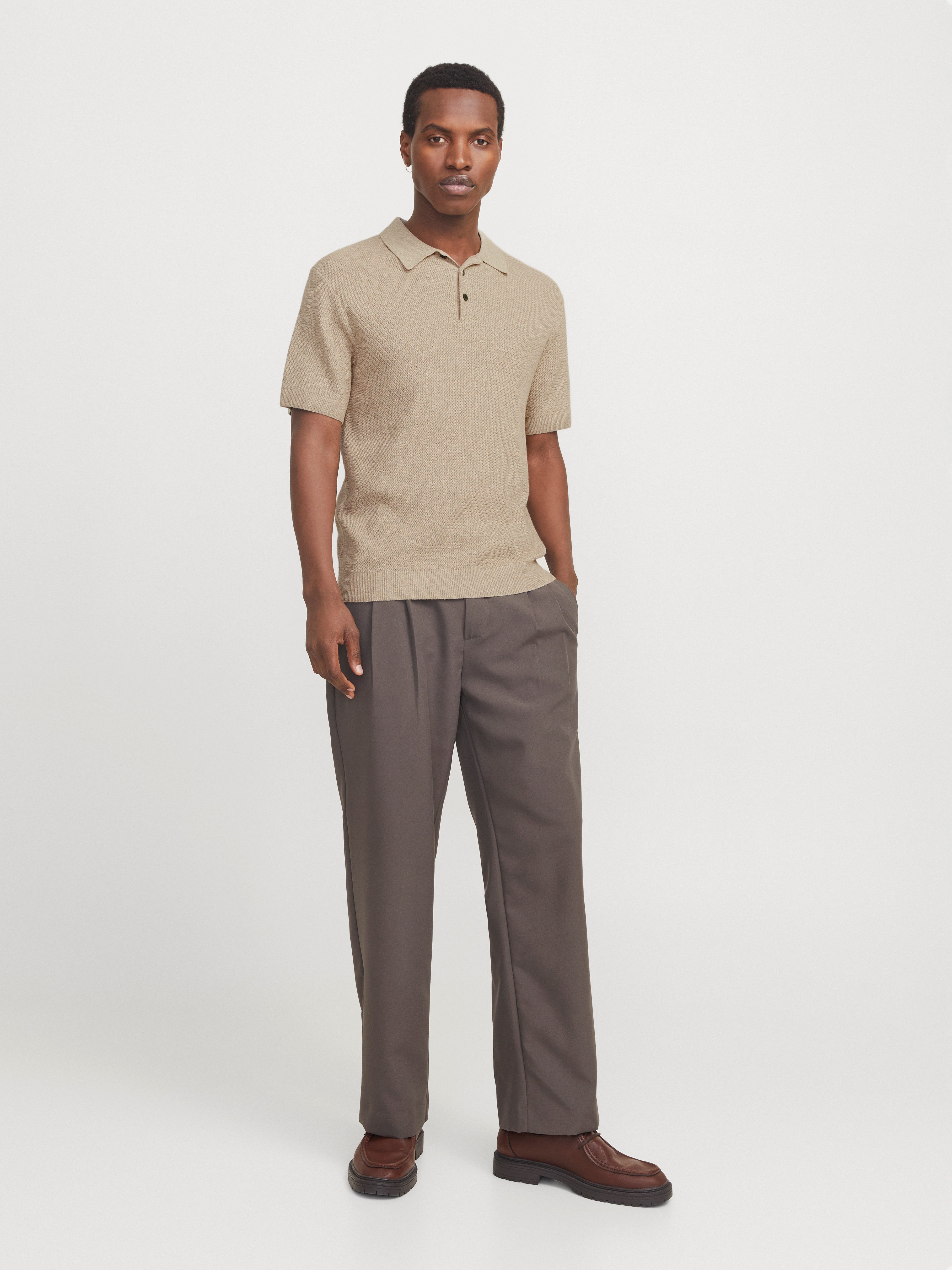 Jack & Jones Trui met polokraag JPRCCCOOPER KNIT POLO SS SN