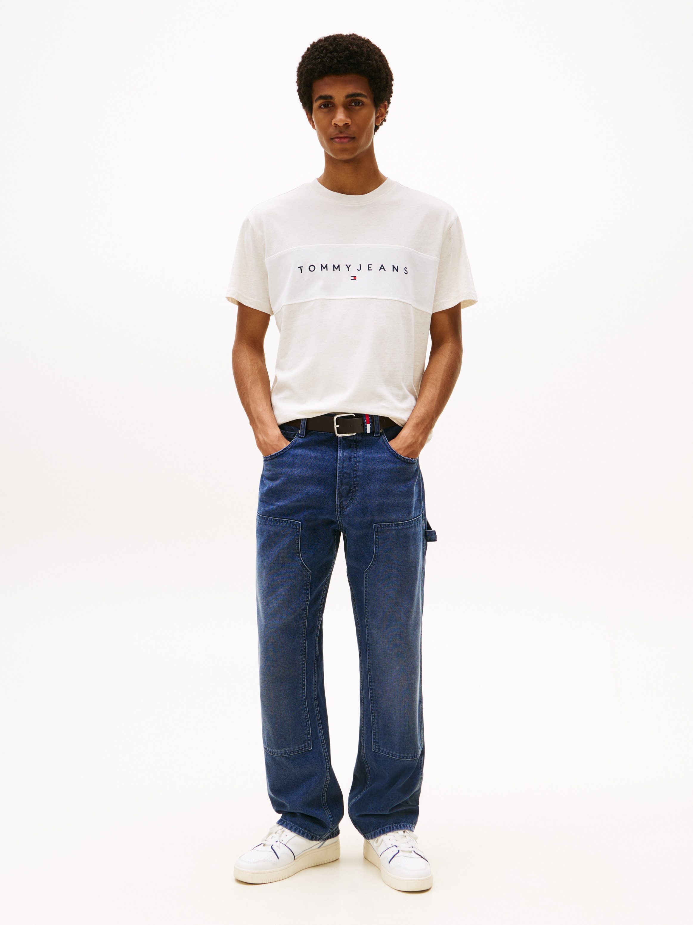 TOMMY JEANS T-shirt TJM REG CBLK LINEAR LOGO TEE