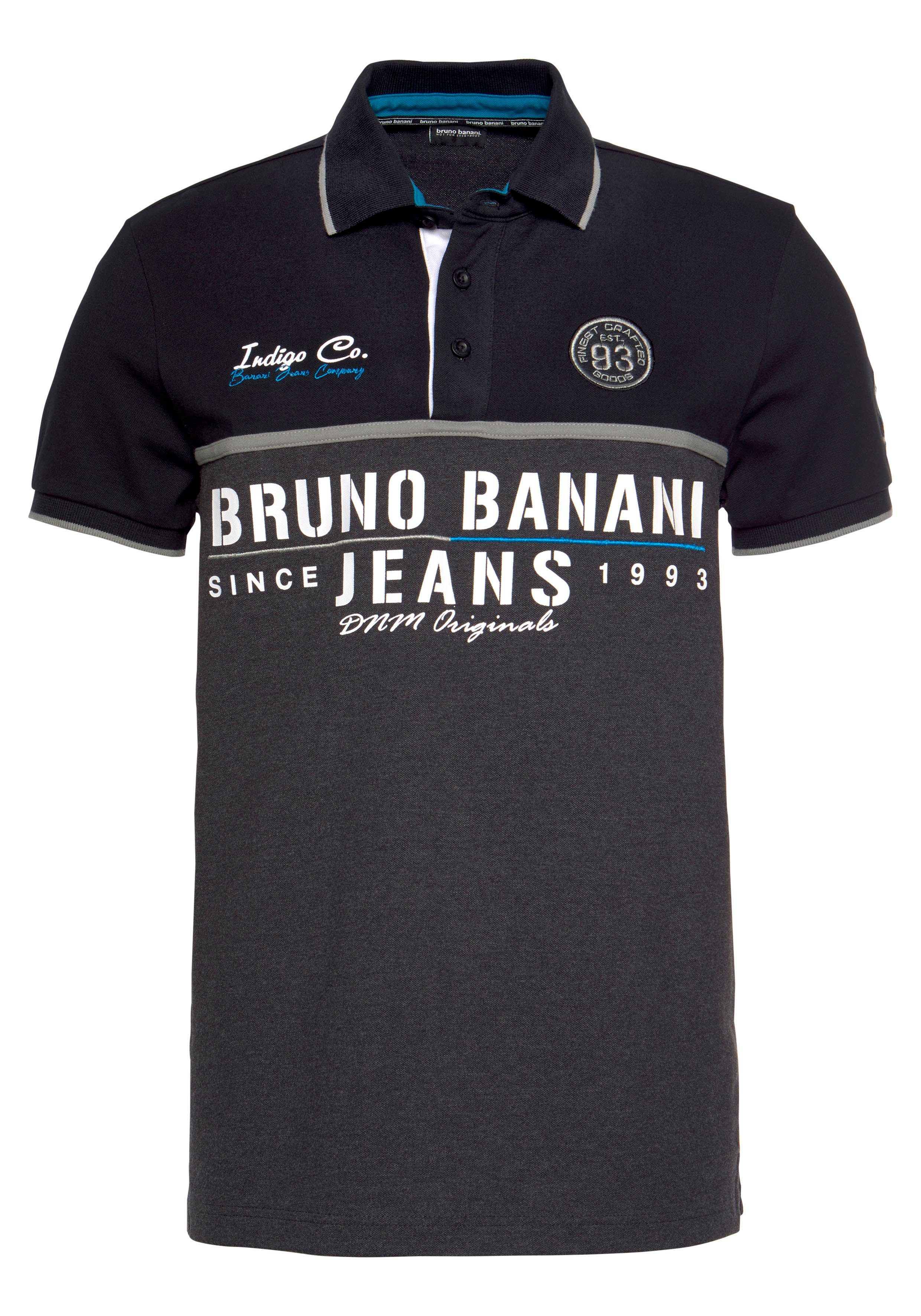 Bruno Banani Poloshirt Korte mouwen, lichaamsnauwkeurige pasvorm, met polokraag