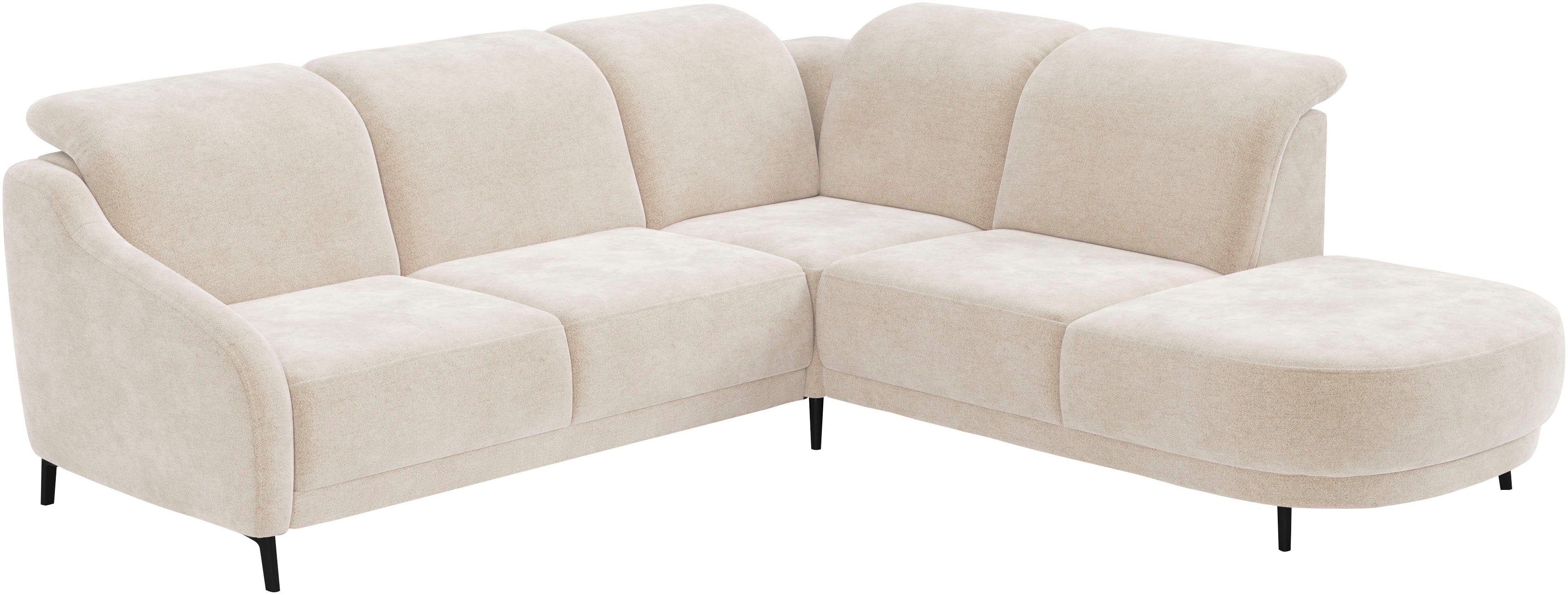 sit&more Hoekbank Blues L-vorm naar keuze met klaptafel en usb