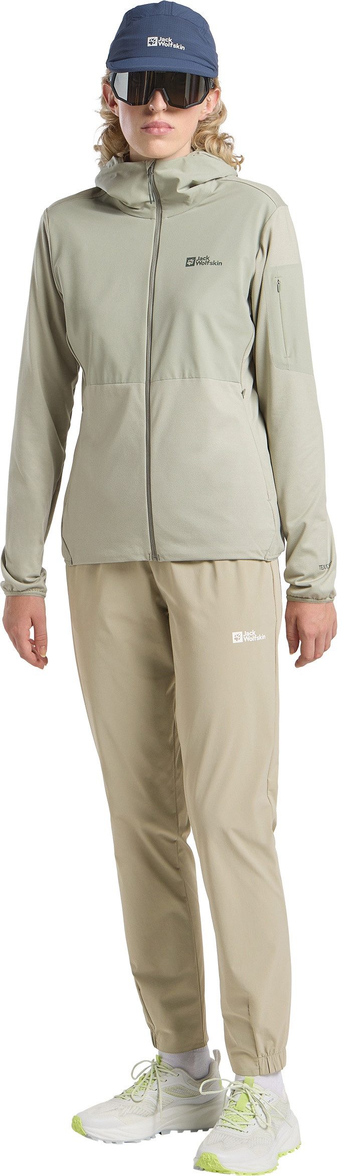 Jack Wolfskin Fleecejack met capuchon PRELIGHT TRAIL HOODY W