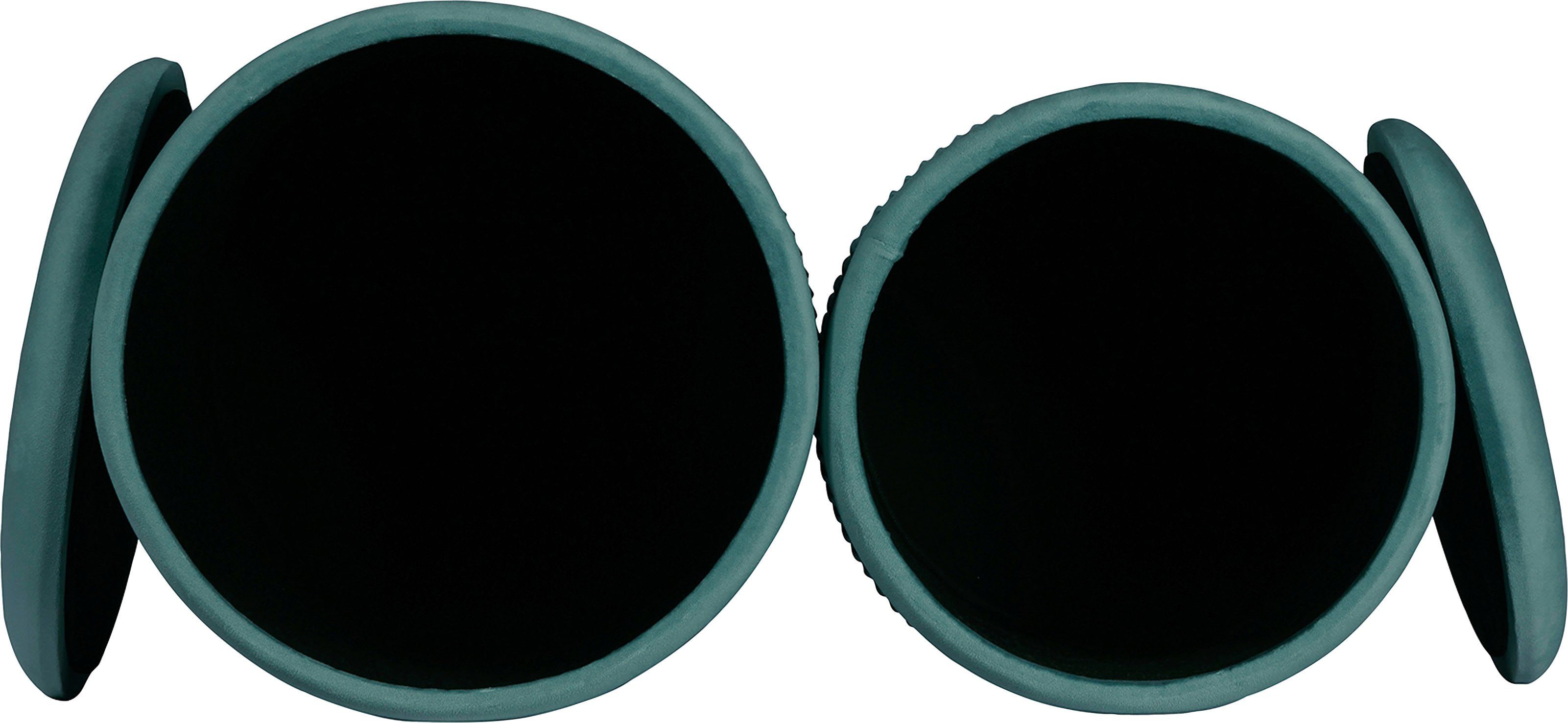 Kayoom Zithoek Kruk Zora 325 2-delige set, fluweelzachte stof bekleding, ronde elegante vorm (set, 2-delig)