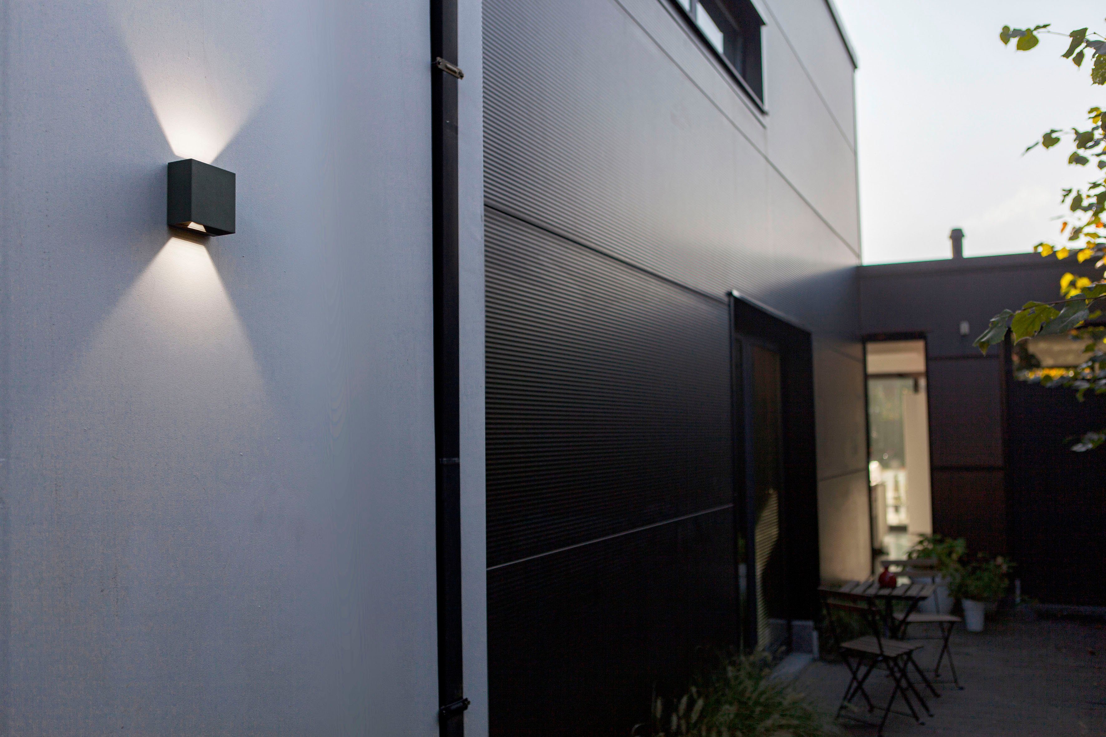 LUTEC Ledwandlamp voor buiten GEMINI BEAMS Lichtbundel verstelbaar (1 stuk)
