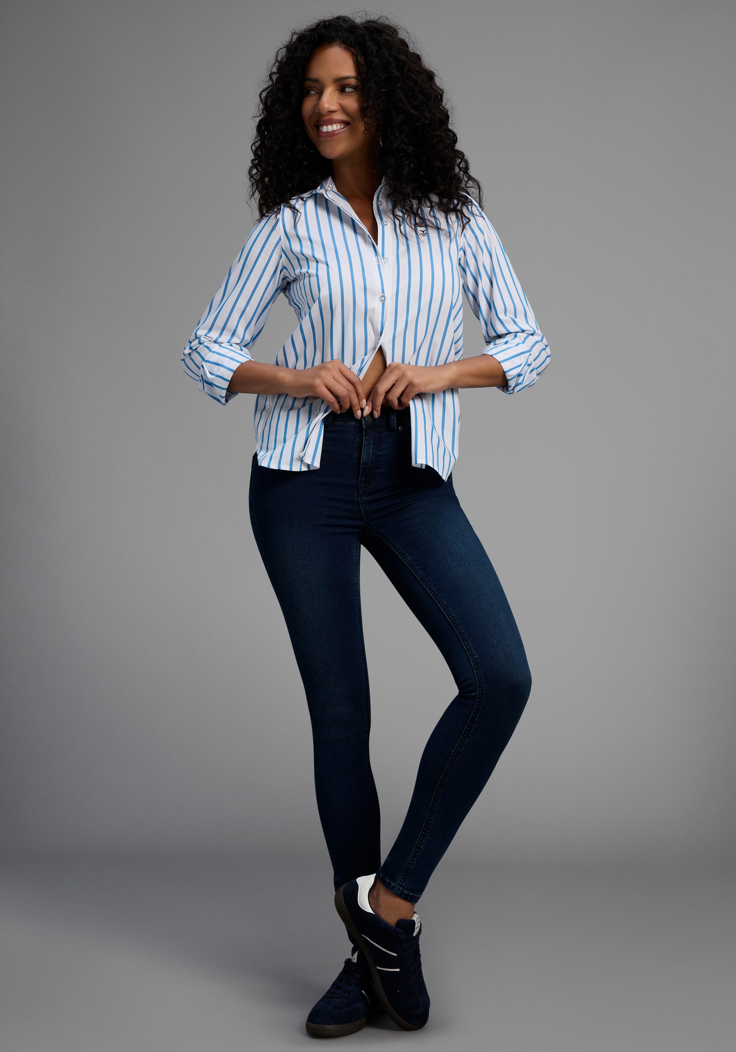 Arizona Skinny fit jeans Ultra Stretch skinny-fit, geaccentueerde taille, shaping-effect, high waist