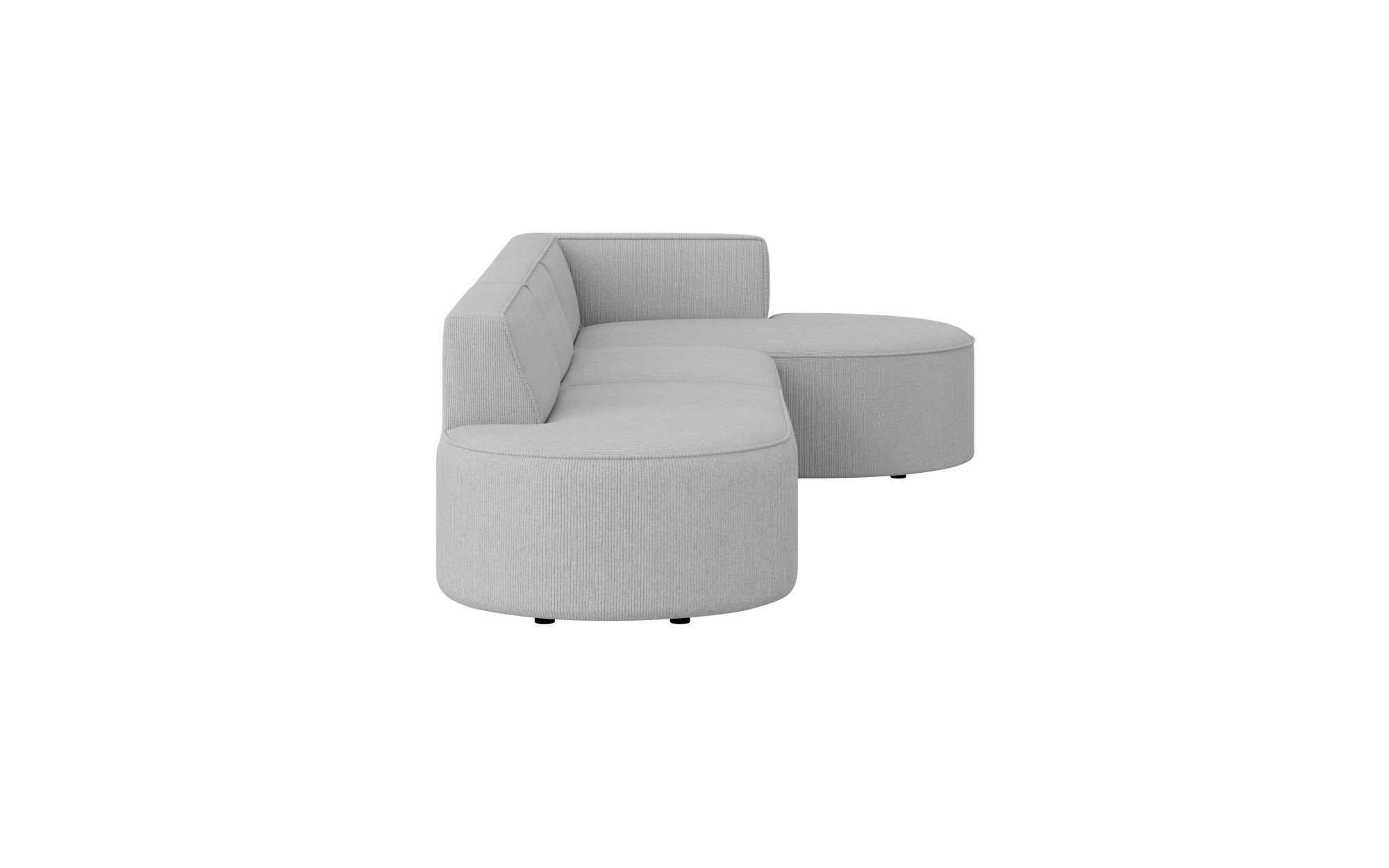 andas Hoekbank EIVIND designerbank met ottomane rechts/links, B/D/H: 343/159/72 cm