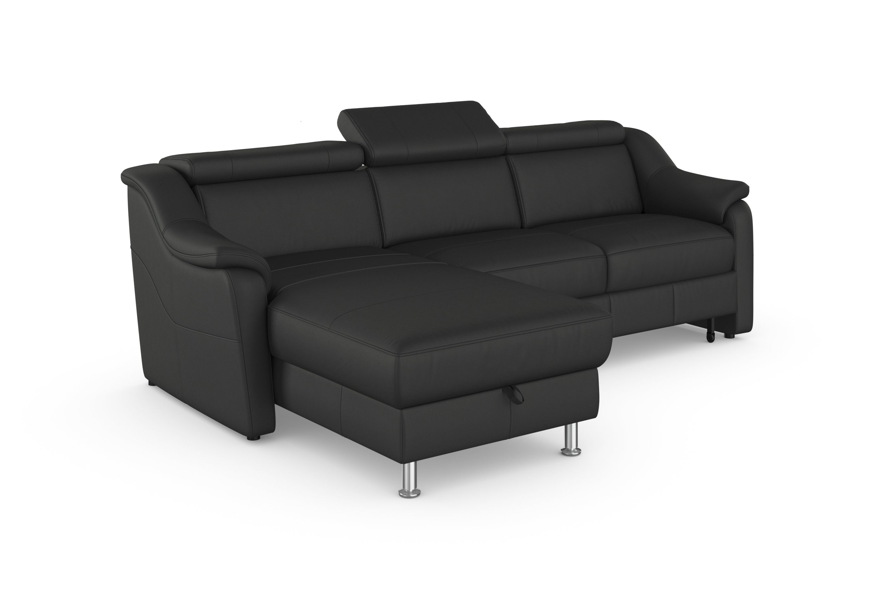 sit&more Hoekbank Freetown L-vorm met verstelbare hoofdsteun en comfortabele binnenvering