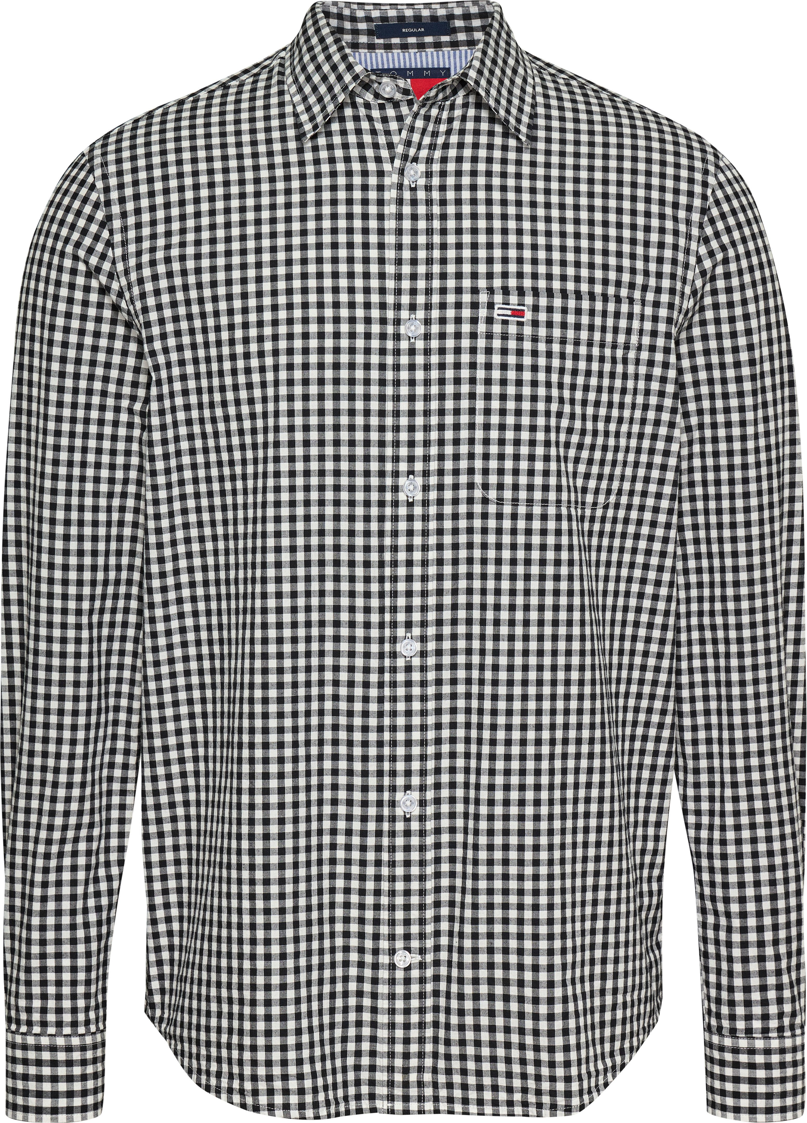TOMMY JEANS Geruit overhemd TJM POPLIN CHECK SHIRT