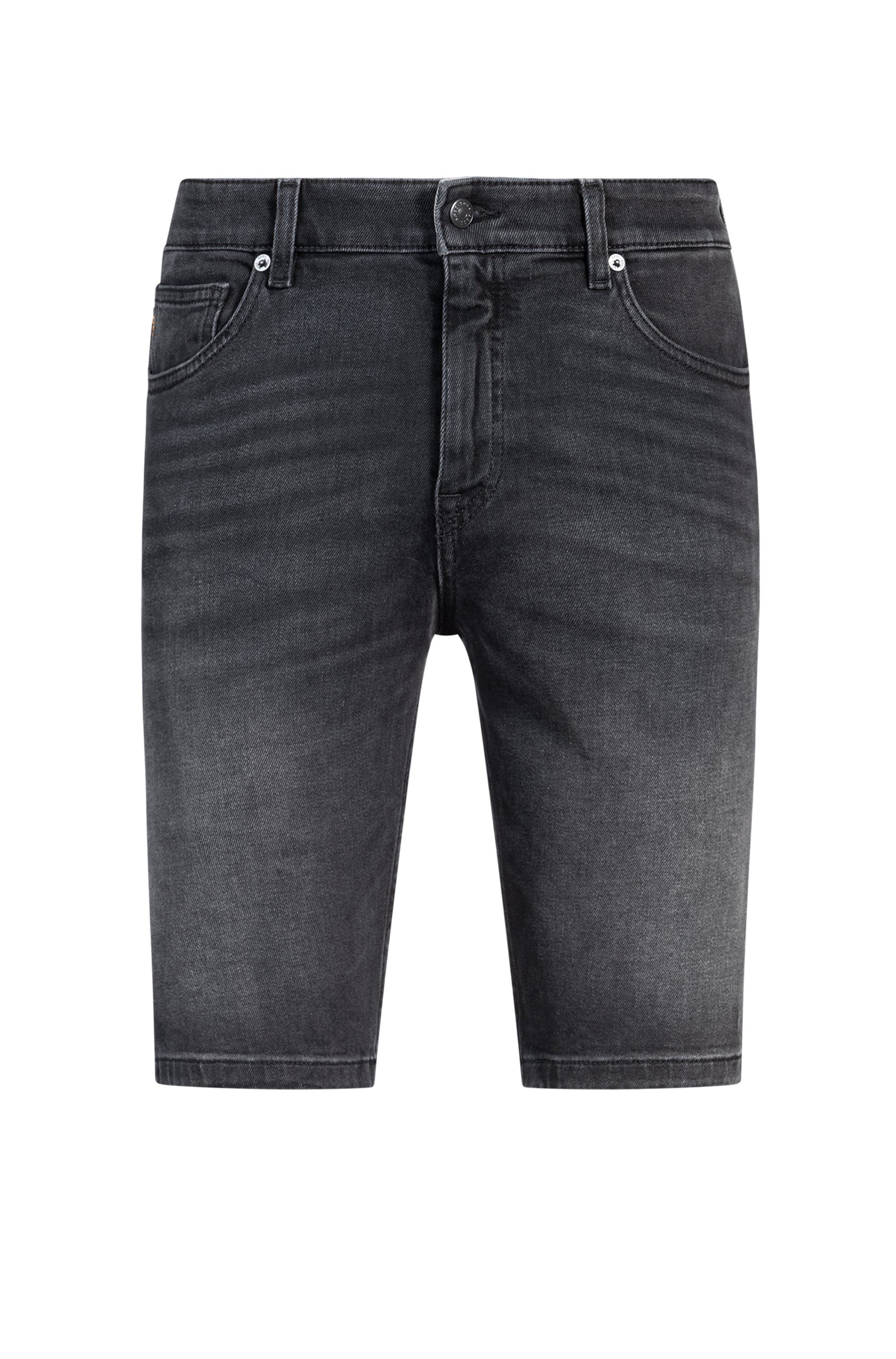 Boss Orange Short Delaware met muntzakje en lederbadge