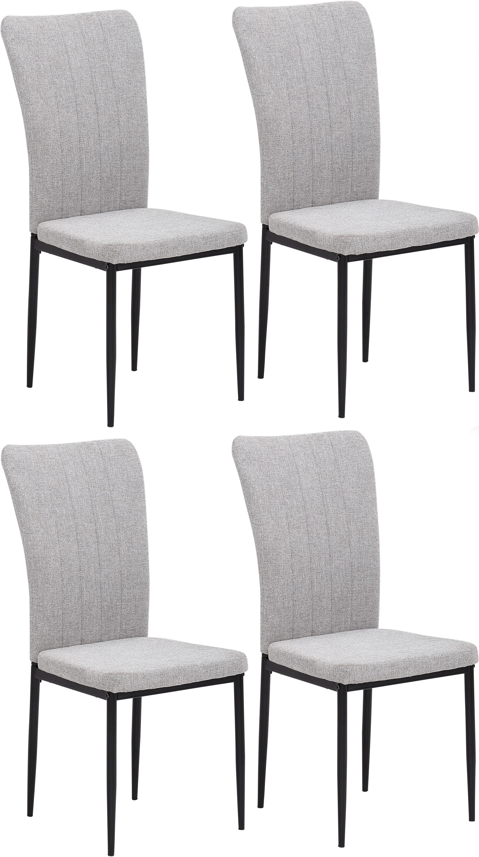 Home affaire Stoel met 4 poten Bergamo (set)