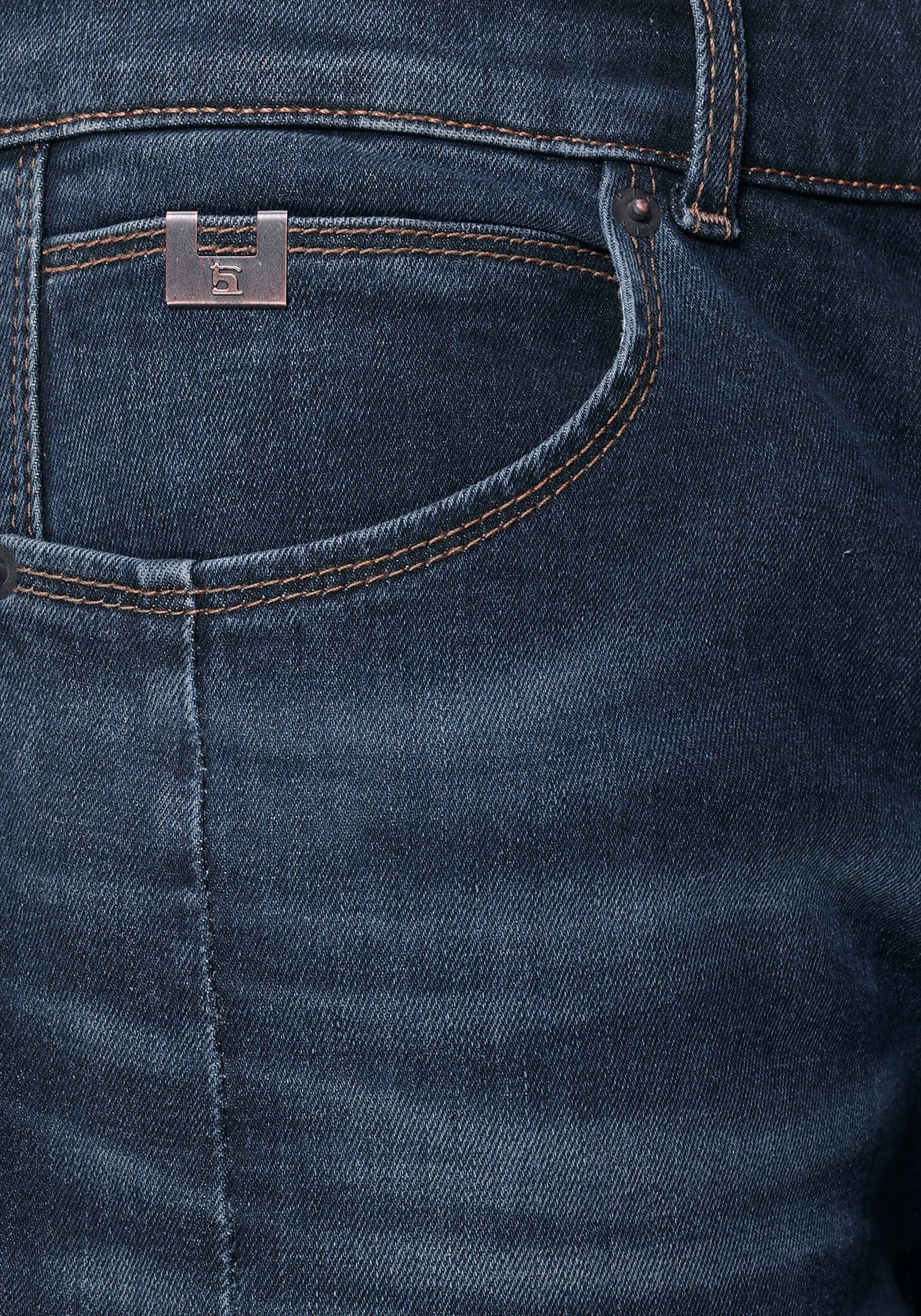 H.I.S Straight jeans DALE rechte broek, met used-effecten, lage taille