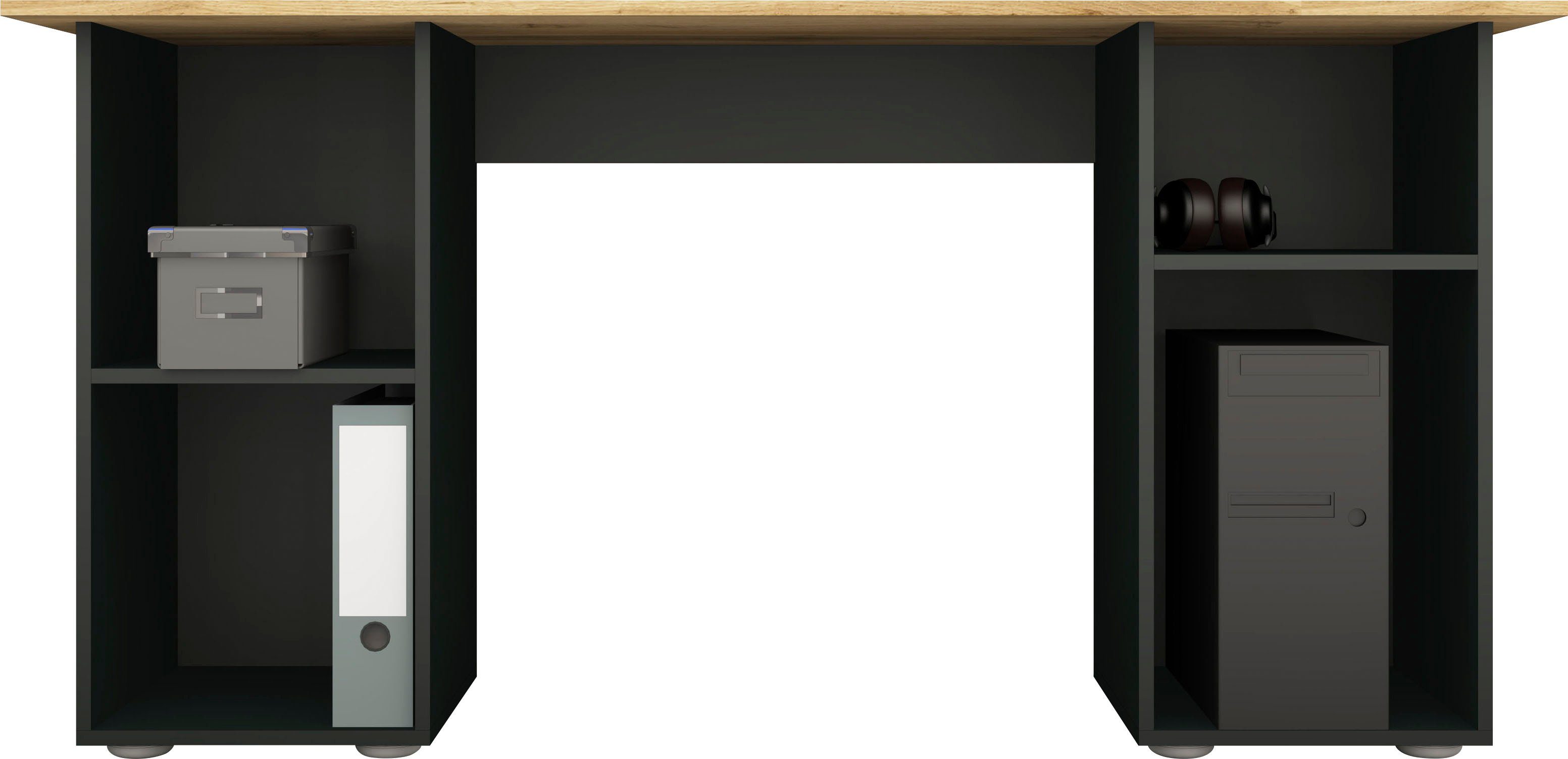 borchardt Möbel Bureau Kai Kast-bureau met veel opbergruimte, breedte 150 cm, Made in Germany