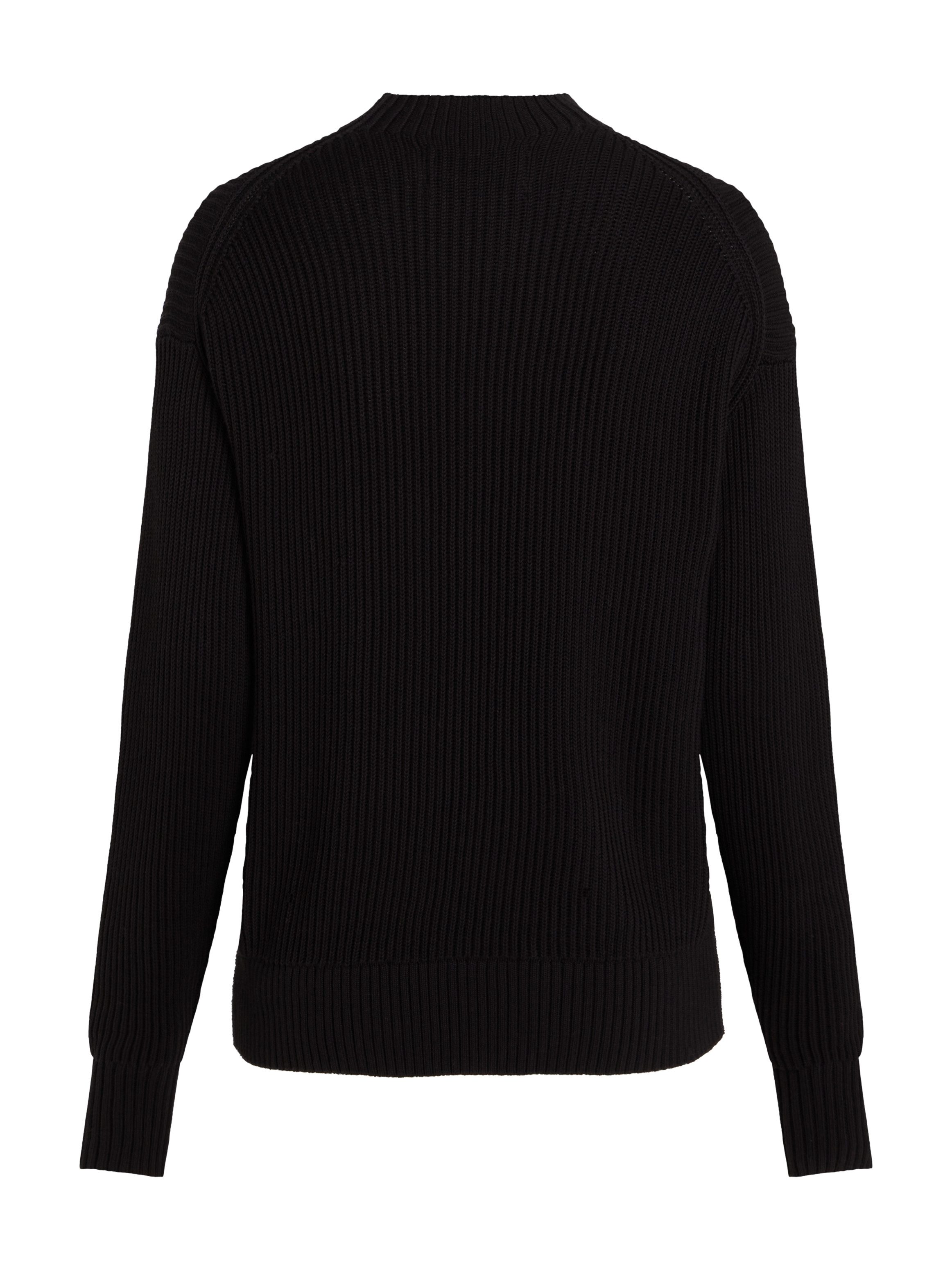 Calvin Klein Trui met staande kraag WOVEN LABEL LOOSE SWEATER