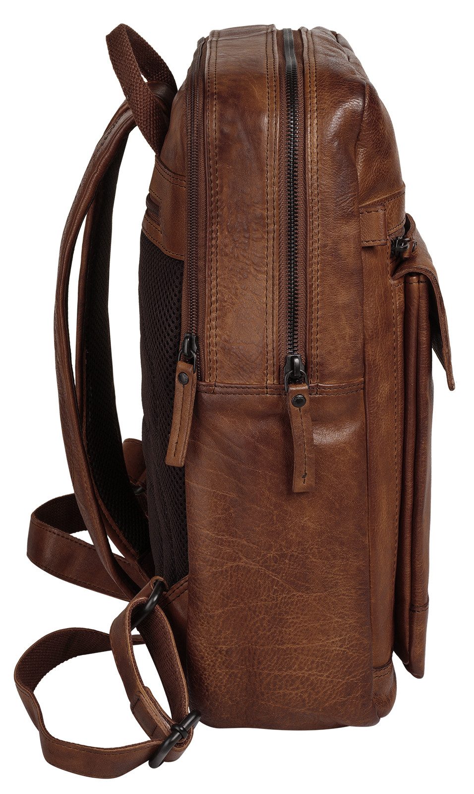Spikes & Sparrow Laptoprugzak echt leder