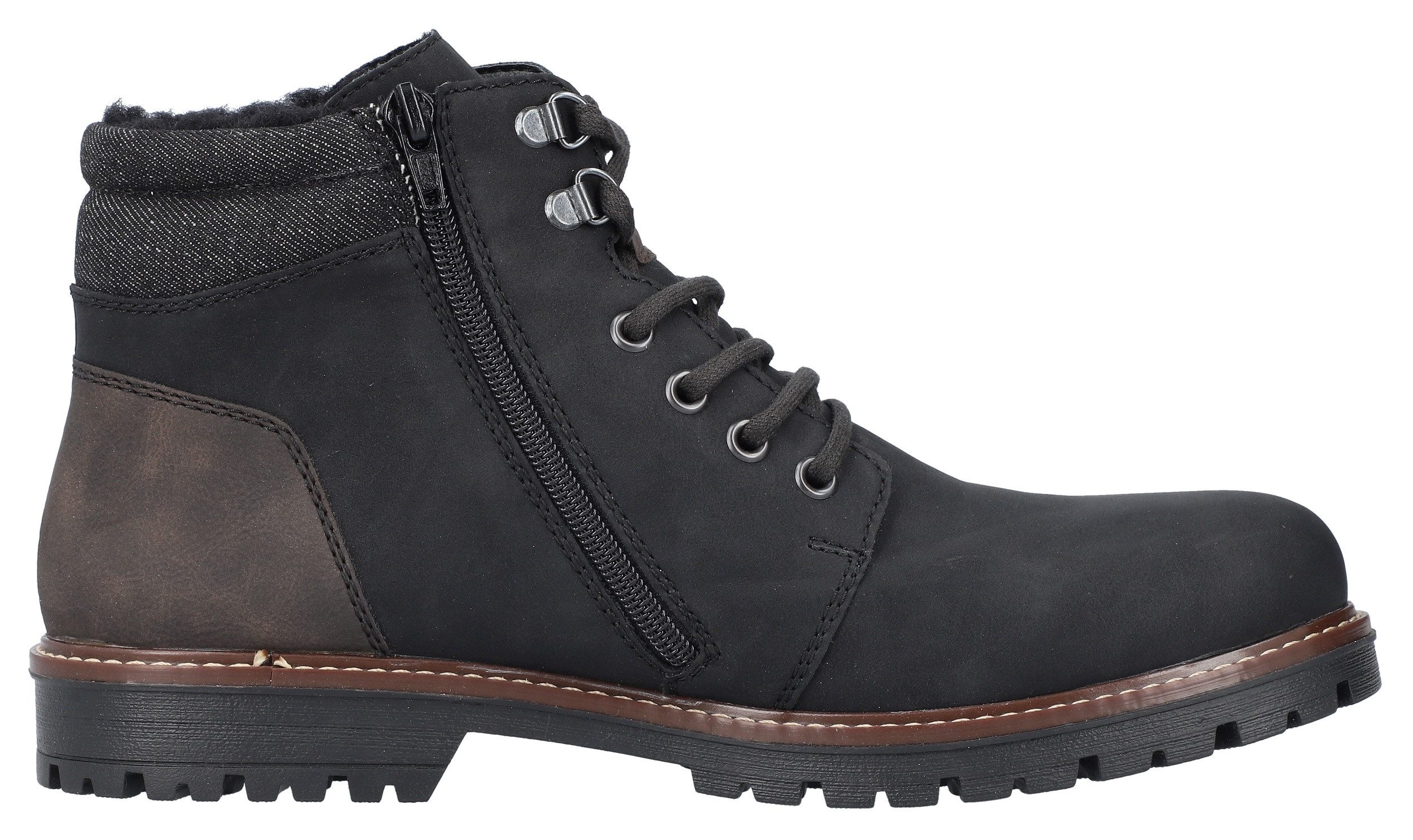 Rieker Winterlaarsjes winterlaarzen, veterschoenen, enkellaars met tex-membraan