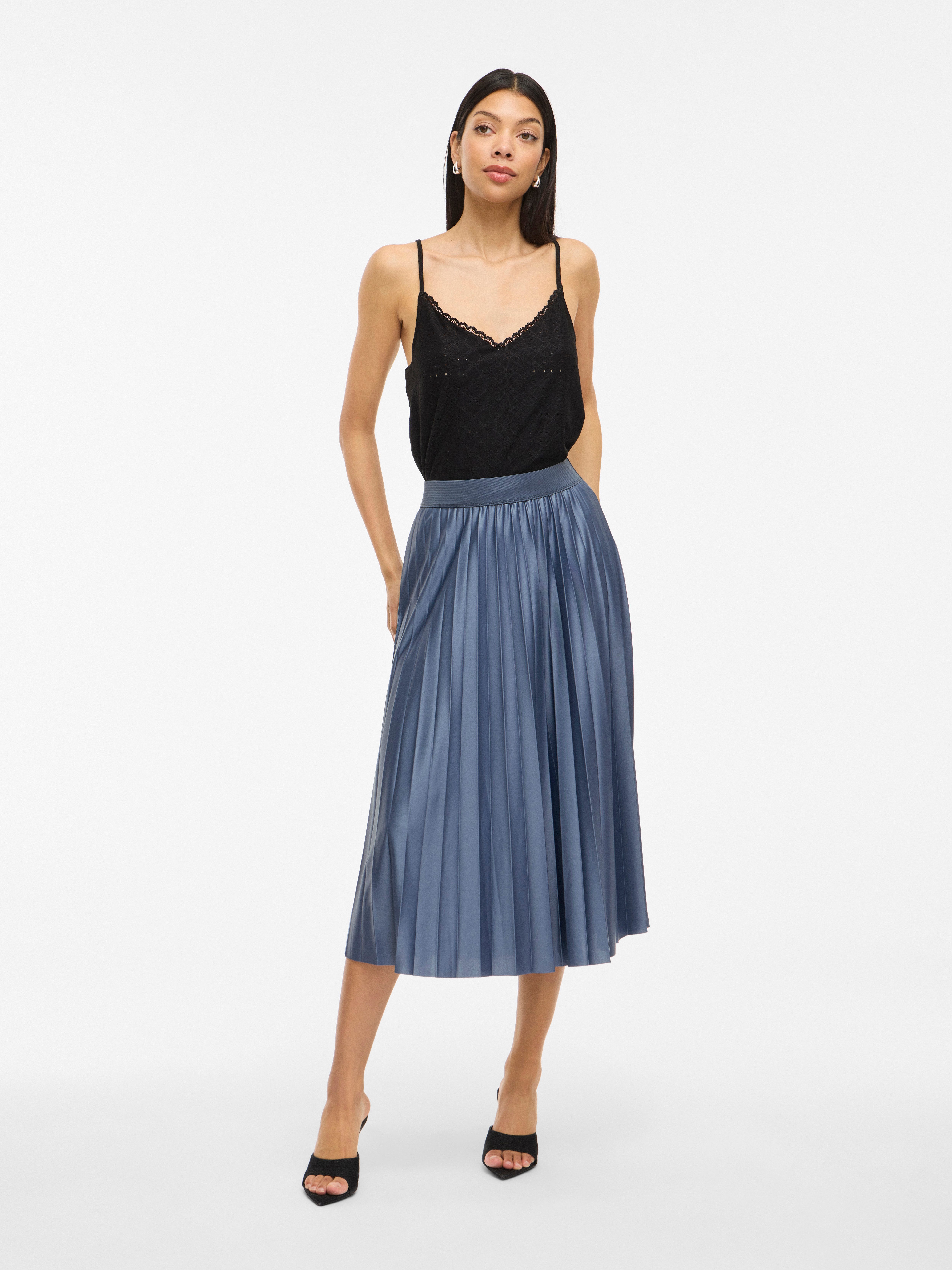 Vila Plissérok VINITBAN SKIRT - NOOS