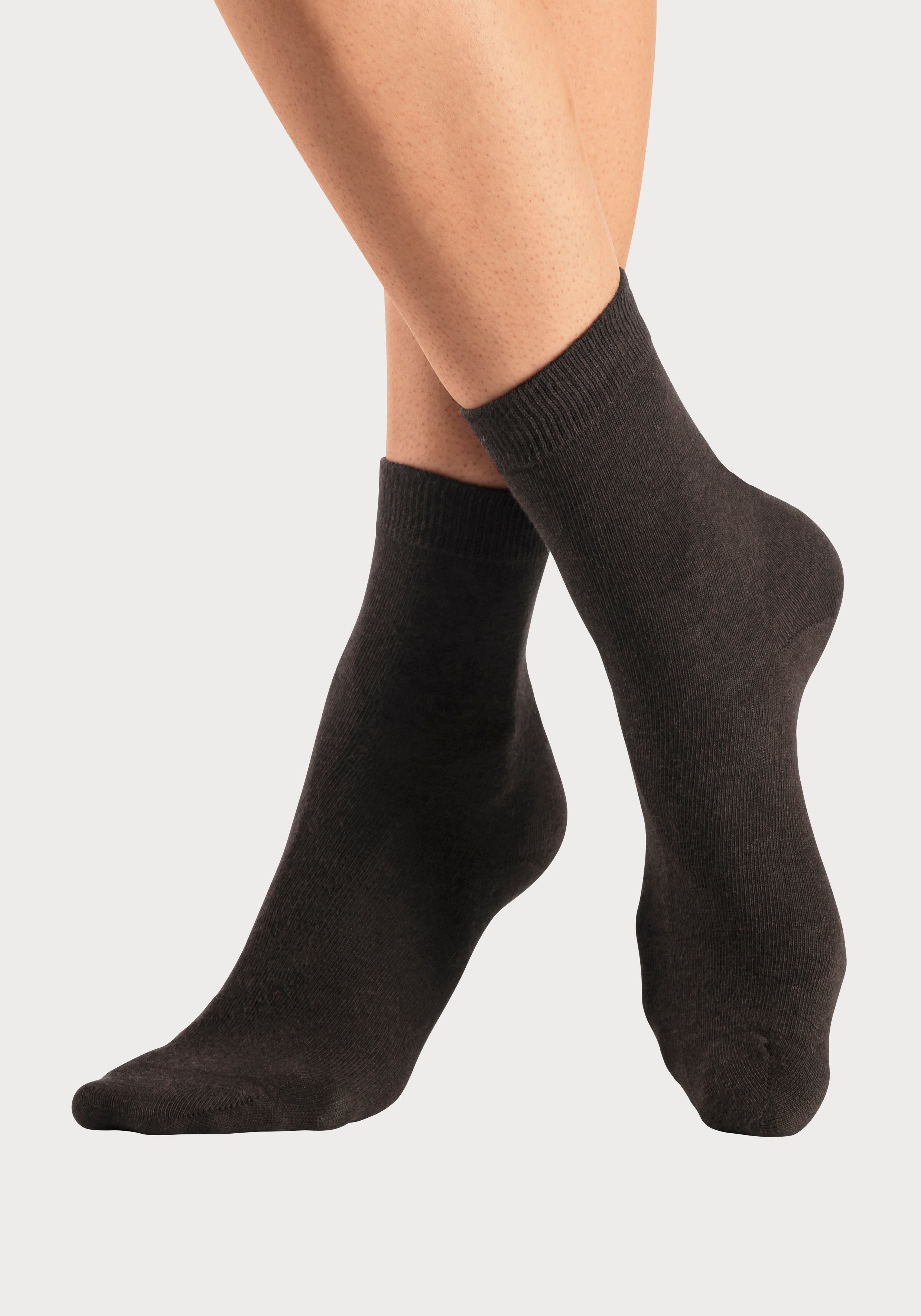 Lascana Basic sokken in kleurrijke mêleekleuren (set, 7 paar)