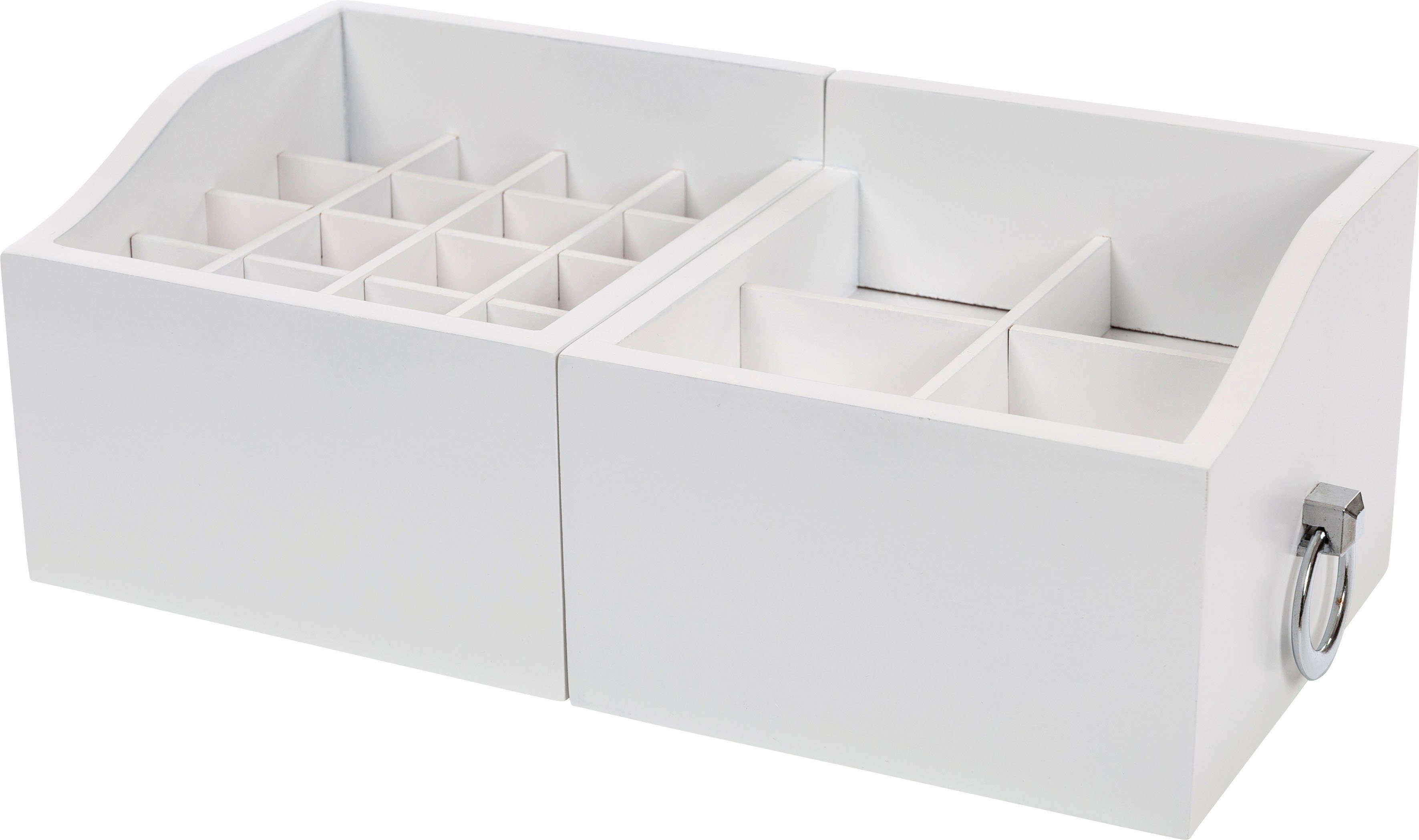 Myflair Möbel & Accessoires Make-updoos Marlisa, wit uittrekbaar, ook ideaal als bijoubox