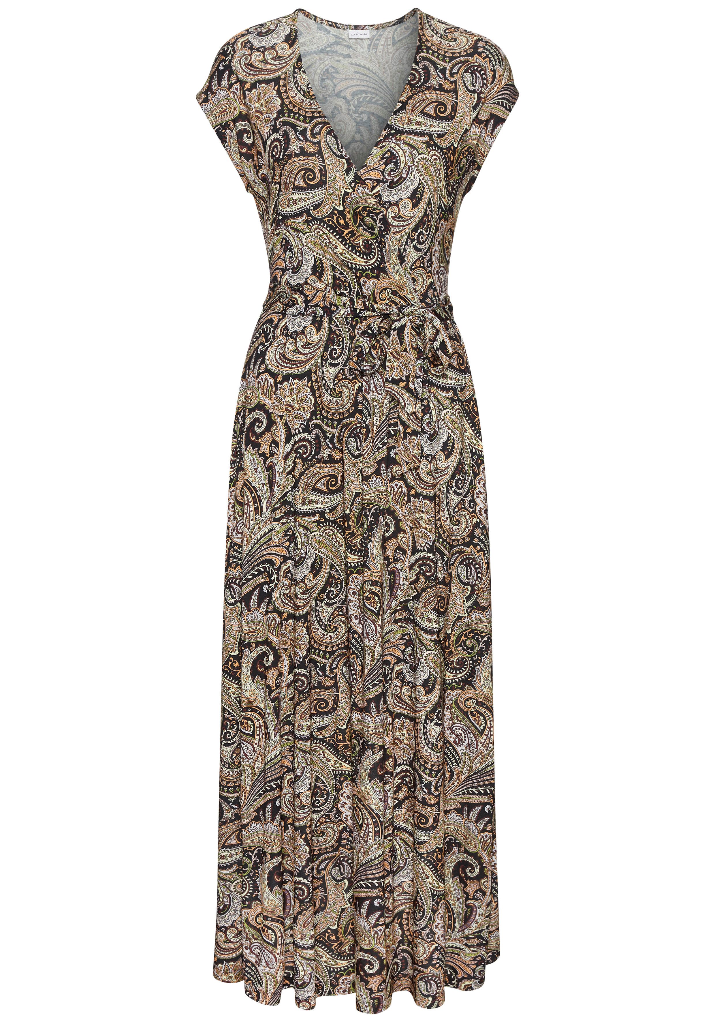 Lascana Maxi-jurk met paisleydruk, zachte viscose-stof
