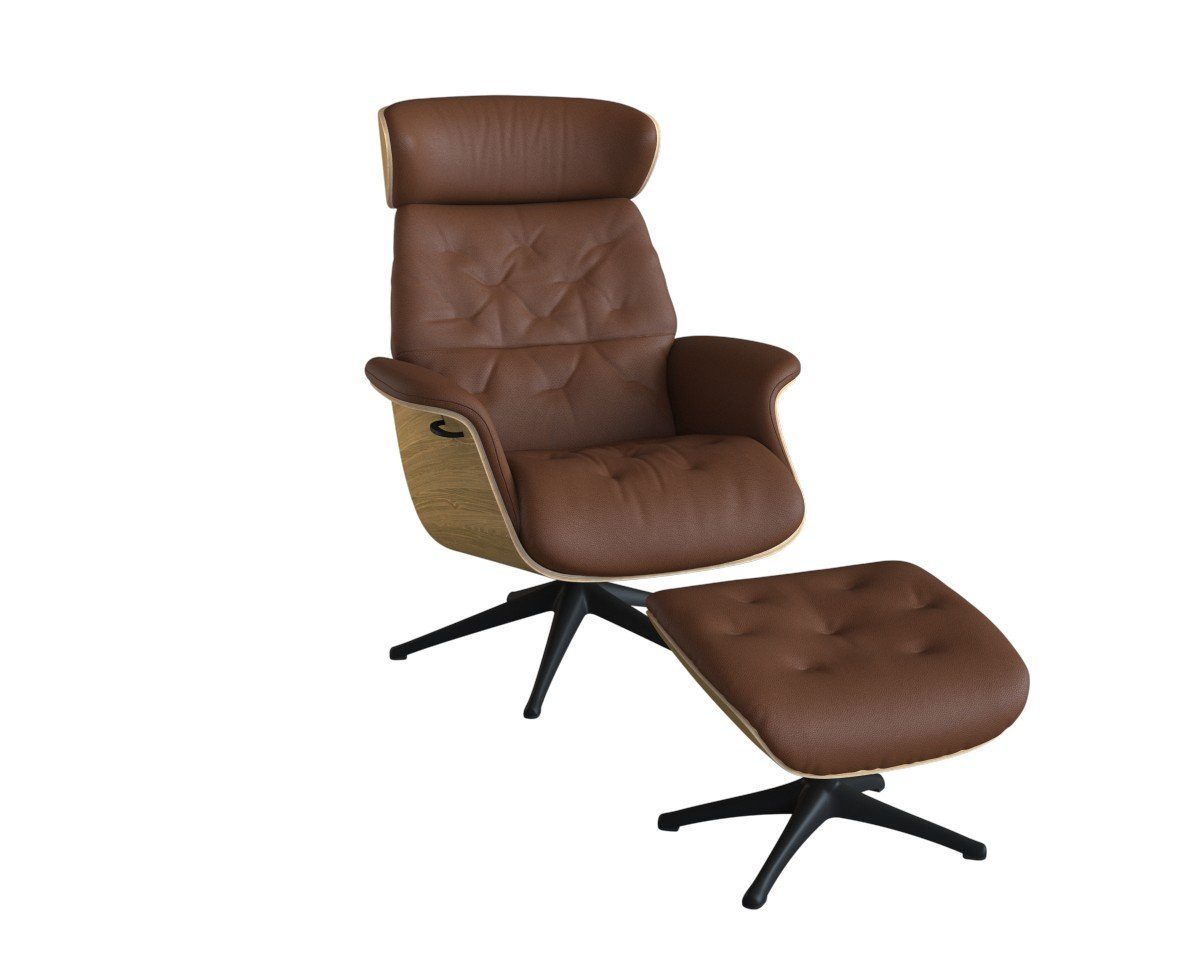 FLEXLUX Relaxfauteuil Volden, functionele stoel, gestoffeerde stoel, armleuningen, TV-fauteuil