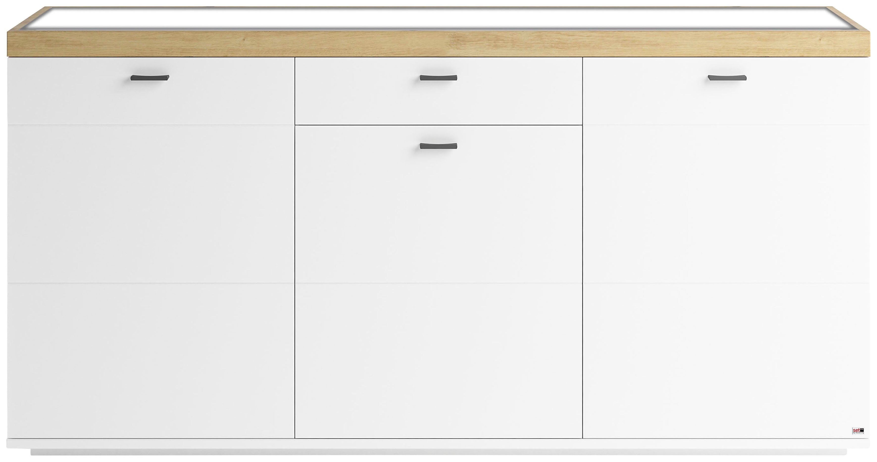 set one by Musterring Dressoir Lancaster In 2 kleuren, met verschillende bovenbladen te kiezen dressoirs wit