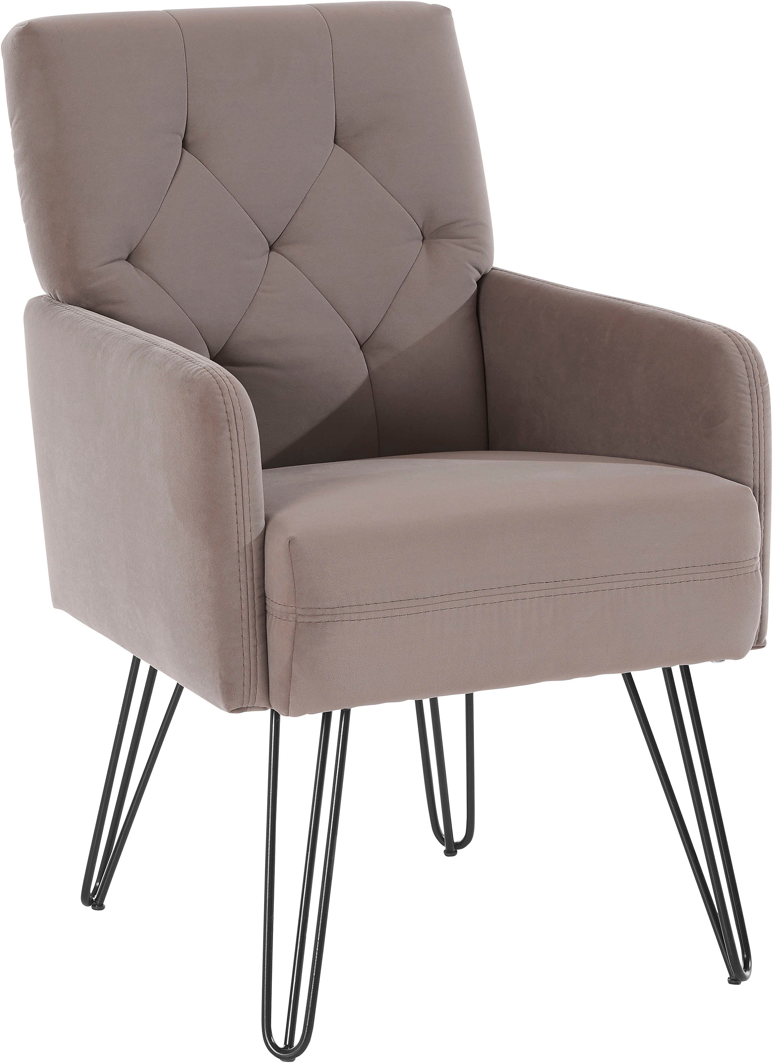 exxpo - sofa fashion Fauteuil Doppio, loungesessel met designonderstel, comfortabel en elegant