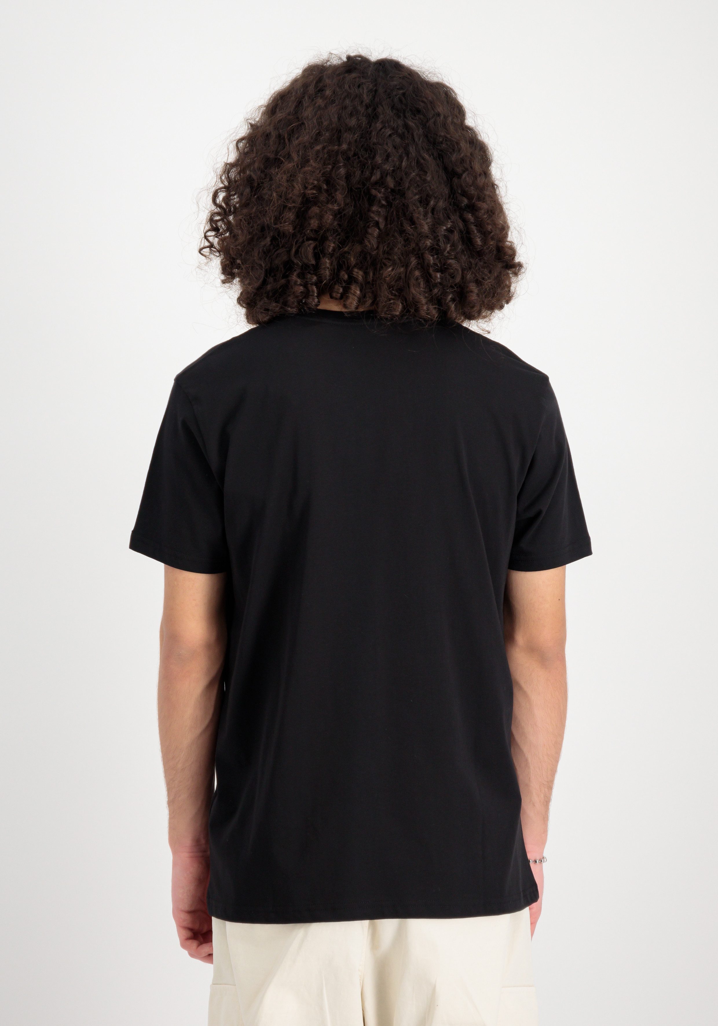 Alpha Industries Shirt met ronde hals Basic T Carbon