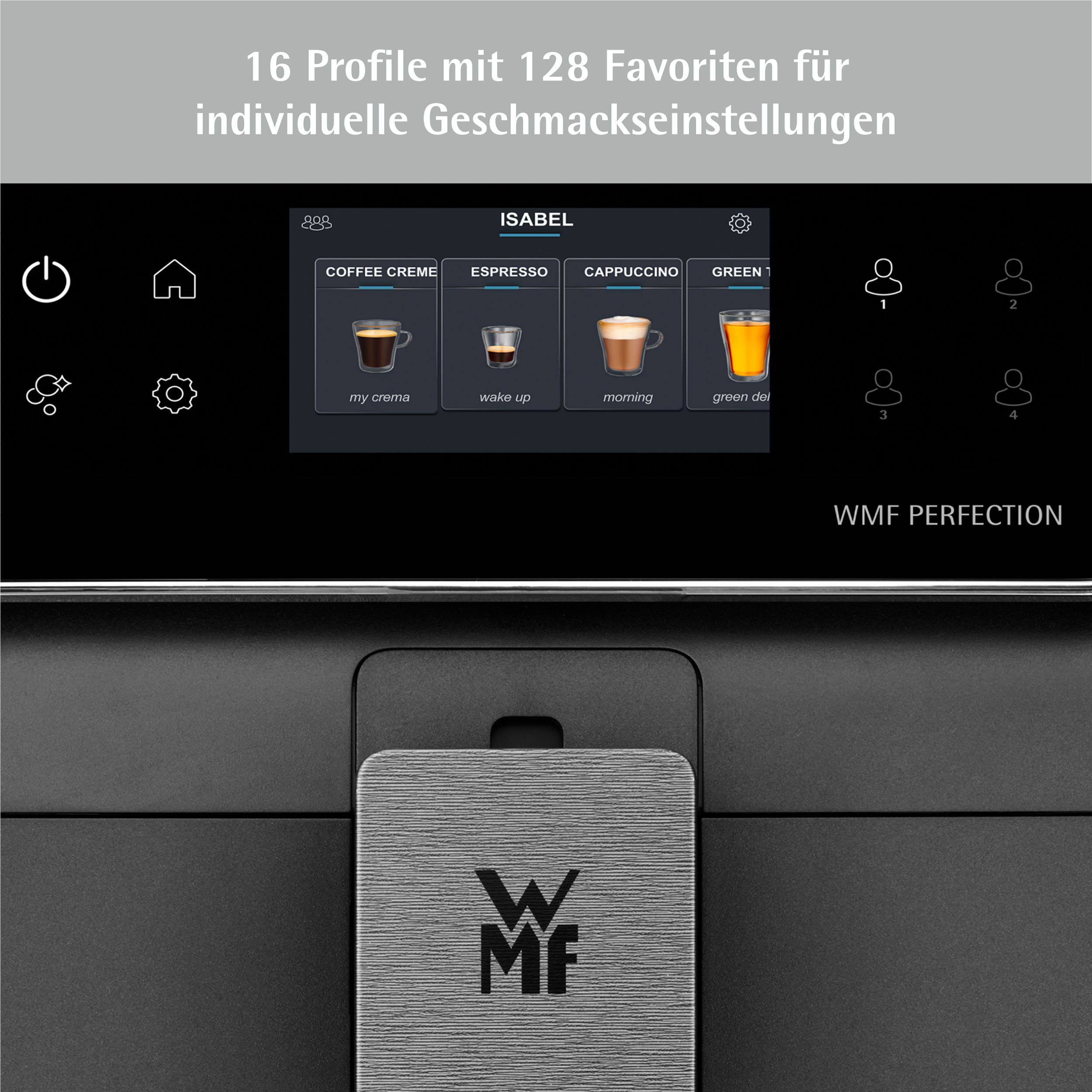 WMF Volautomatisch koffiezetapparaat Perfection 890L CP855815, intuïtieve gebruikersinterface, perfecte melkschuim, zelfreinigend