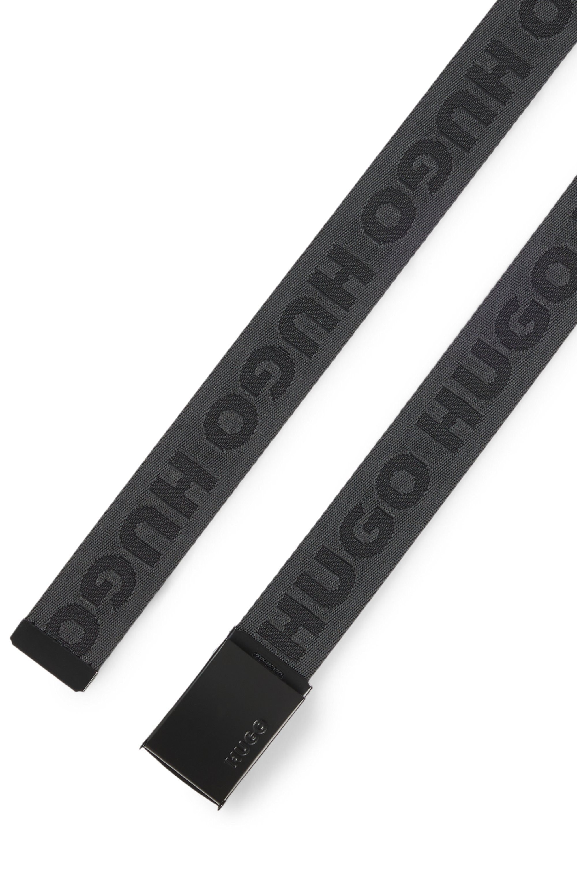 HUGO Stoffen riem Garratt-Tp-HUGO_Os35 met jacquard logo-tekst