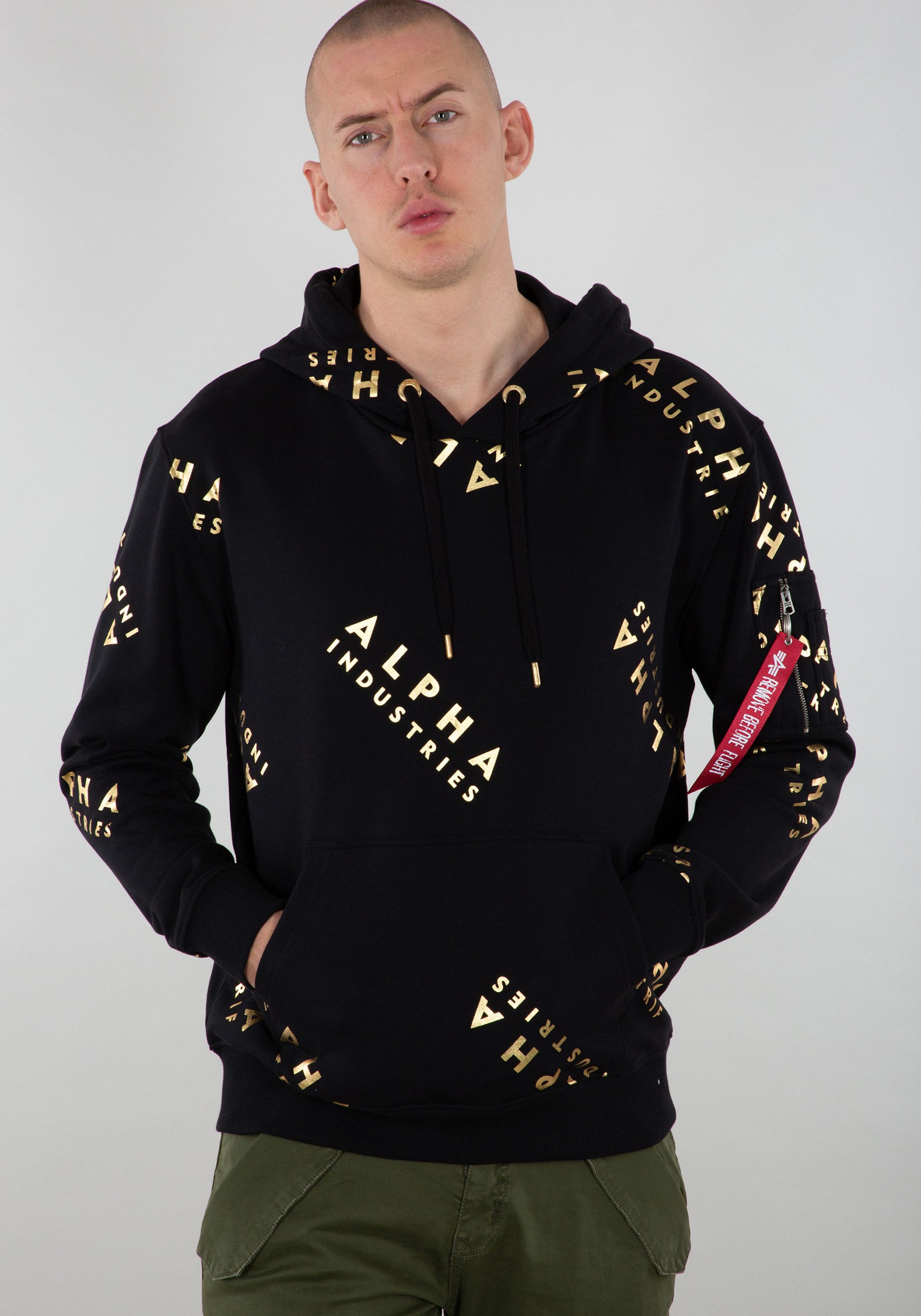 Alpha Industries Hoodie Alpha Industries Men - Hoodies AOP Hoodie Foil Print