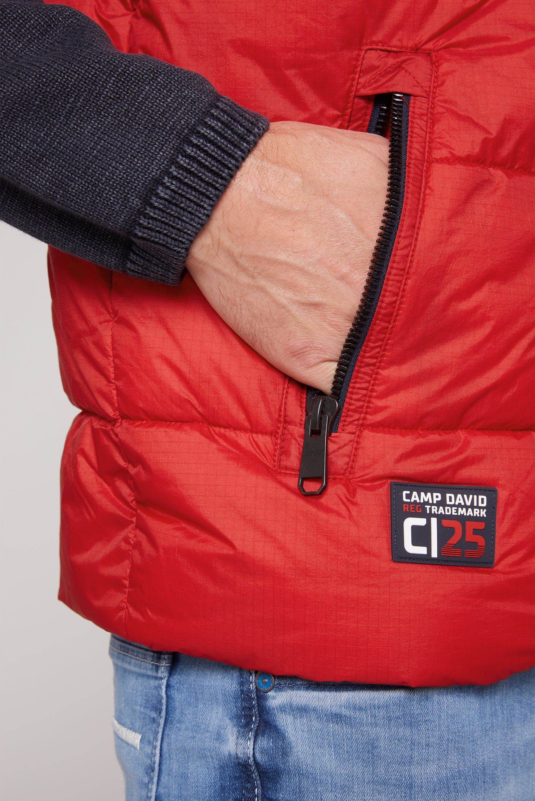 CAMP DAVID Bodywarmer met ritszakken