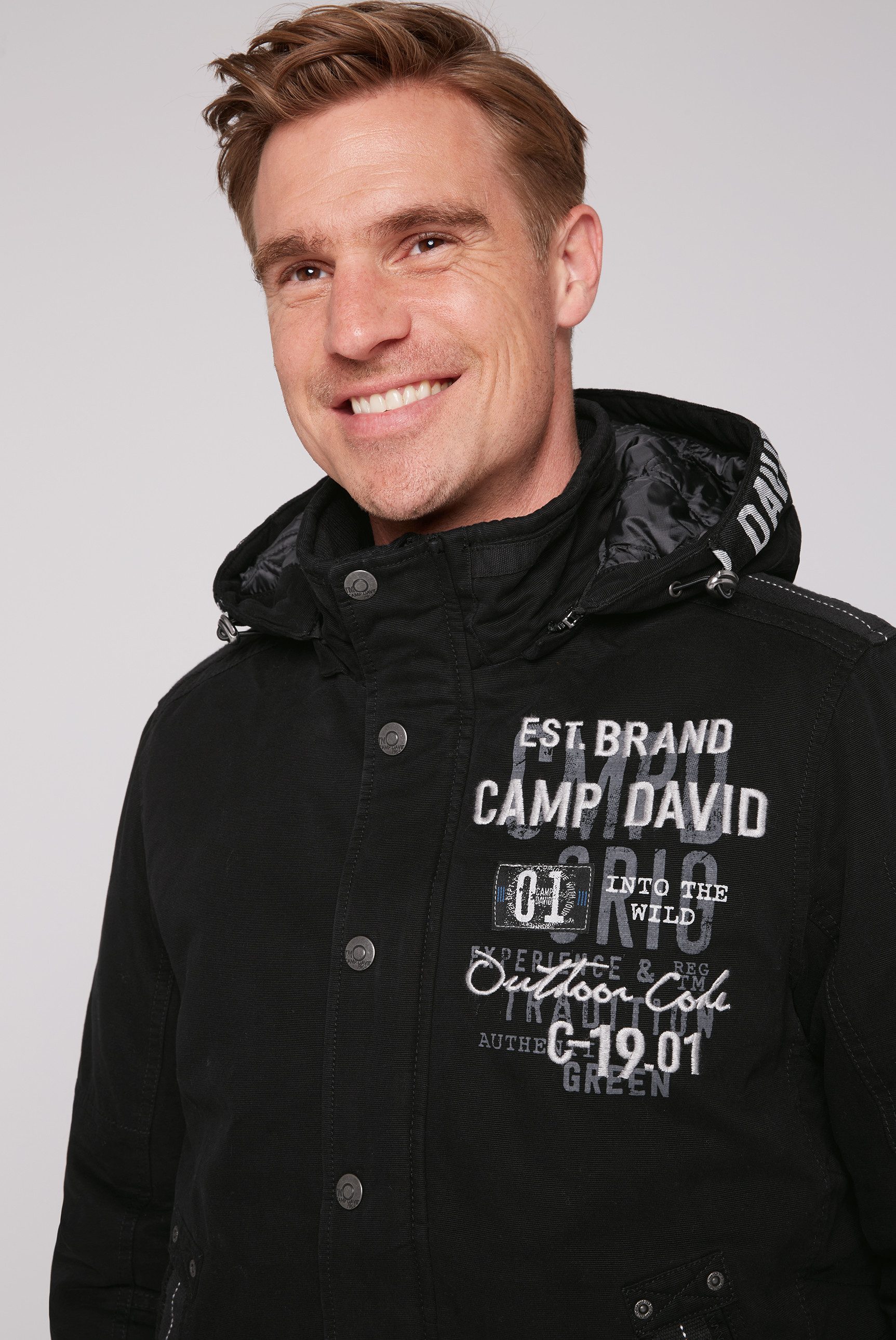 CAMP DAVID Blouson met afneembare capuchon